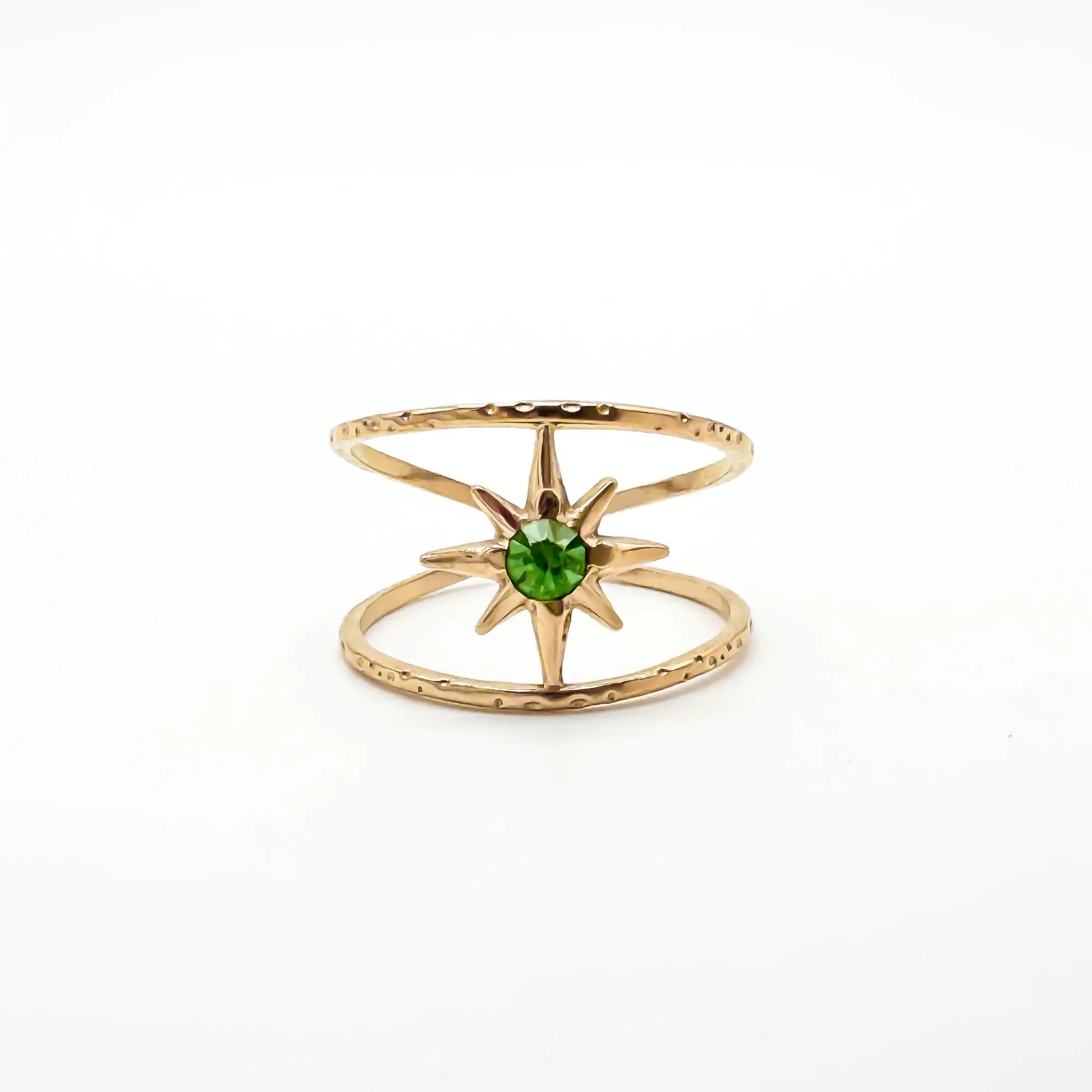 Estrella - Anillo - Acero inoxidable - Ajustable