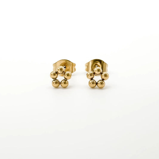 Femke - Pendientes - Studs - Acero inoxidable