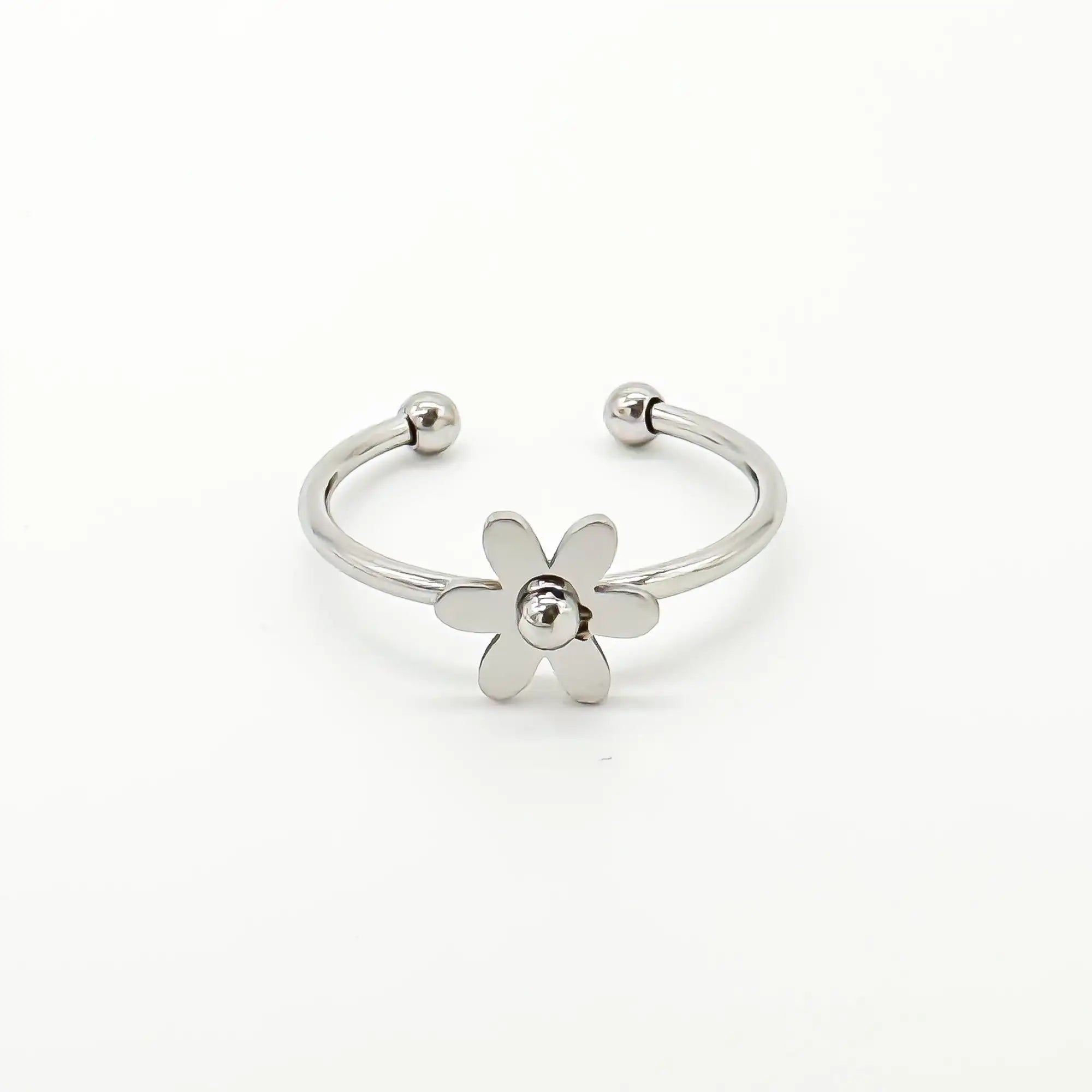 Bloom Flower - Ring - Edelstahl - verstellbar