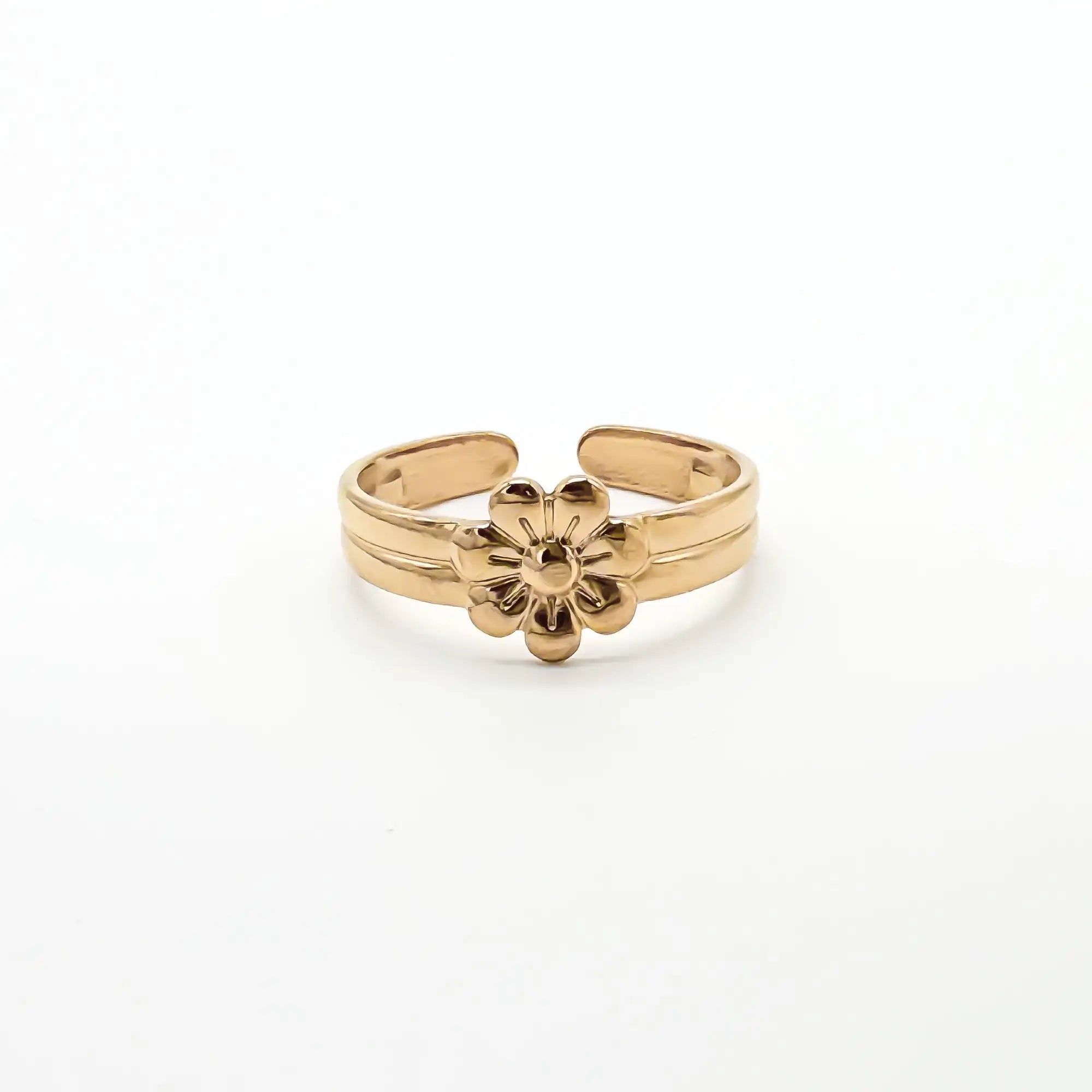 Blossom Flower - Anillo - Acero inoxidable - Ajustable