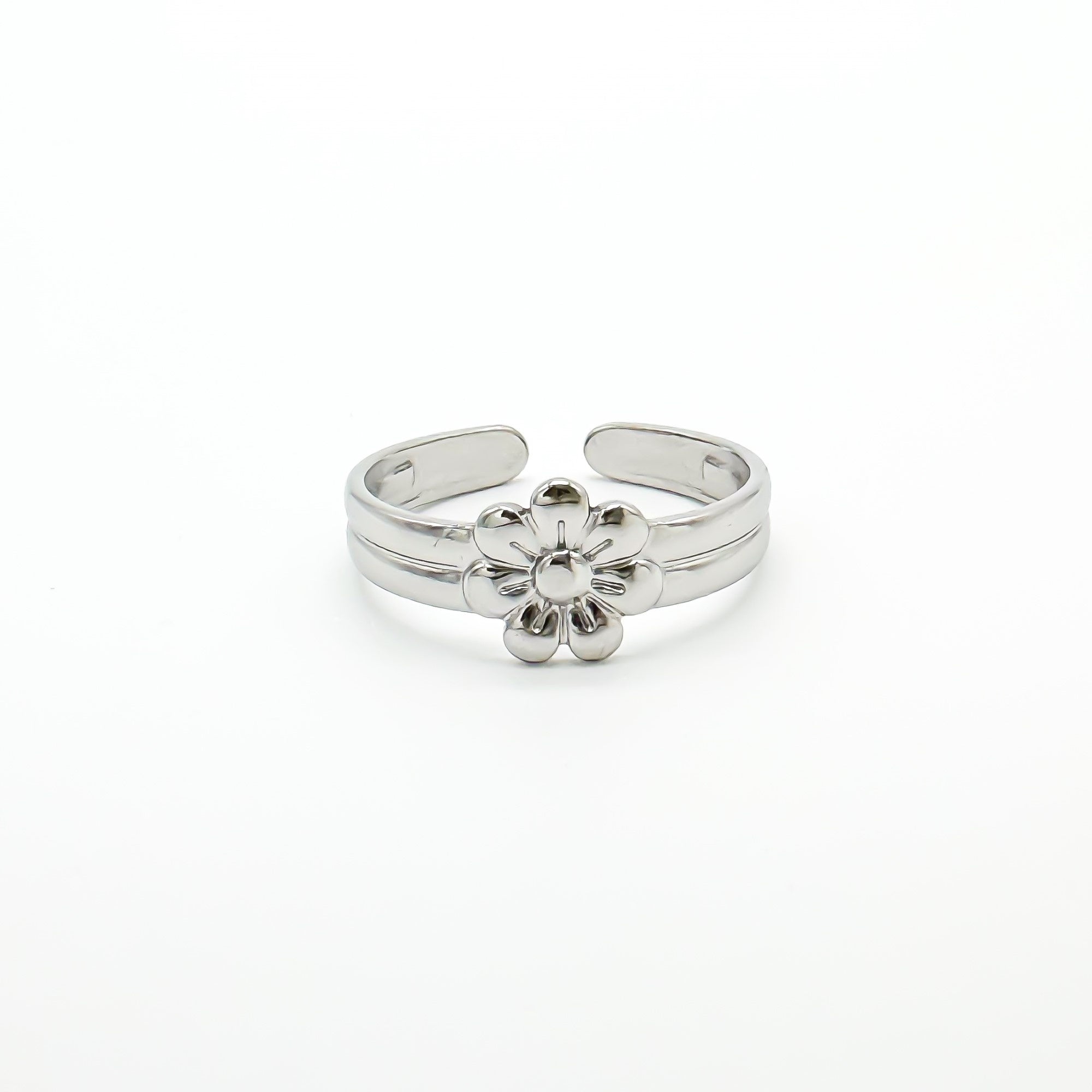 Blossom Flower - Anillo - Acero inoxidable - Ajustable