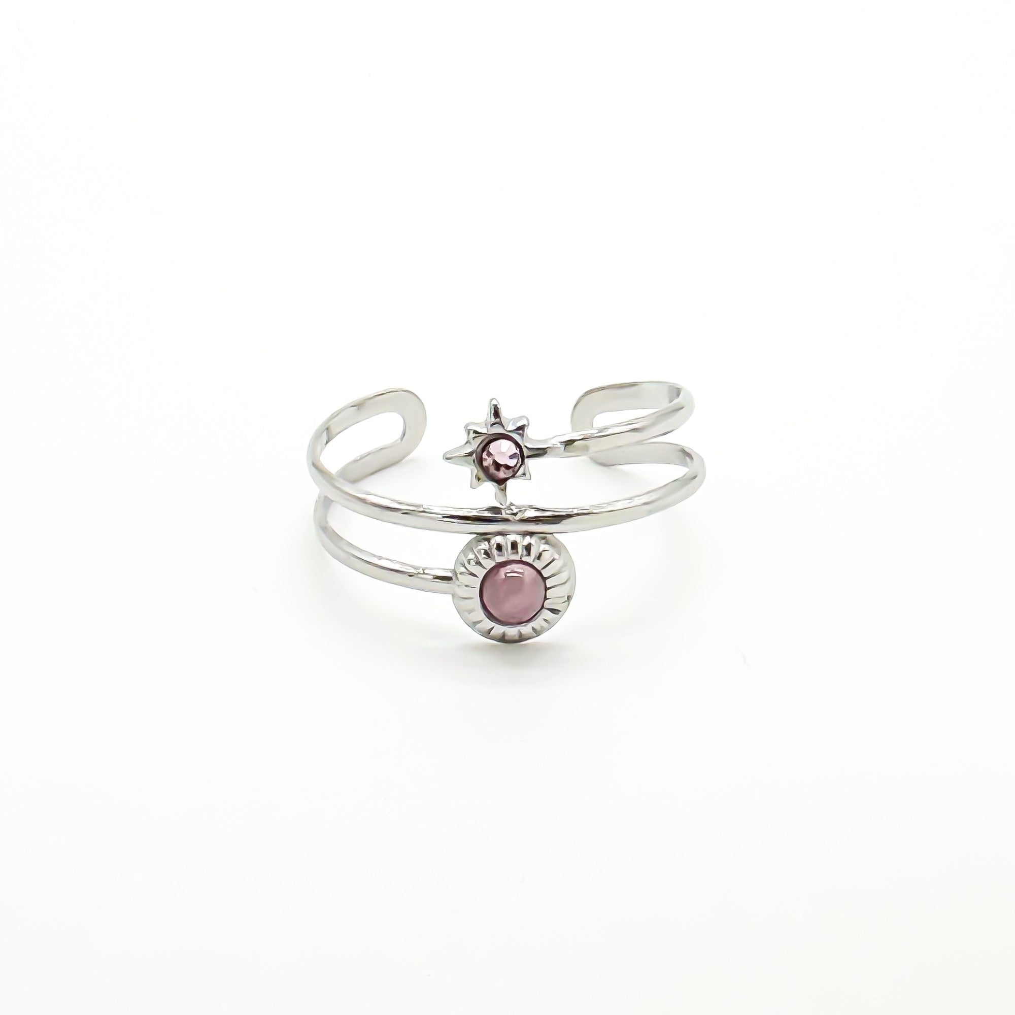 Candace - Anillo - Acero inoxidable - Ajustable