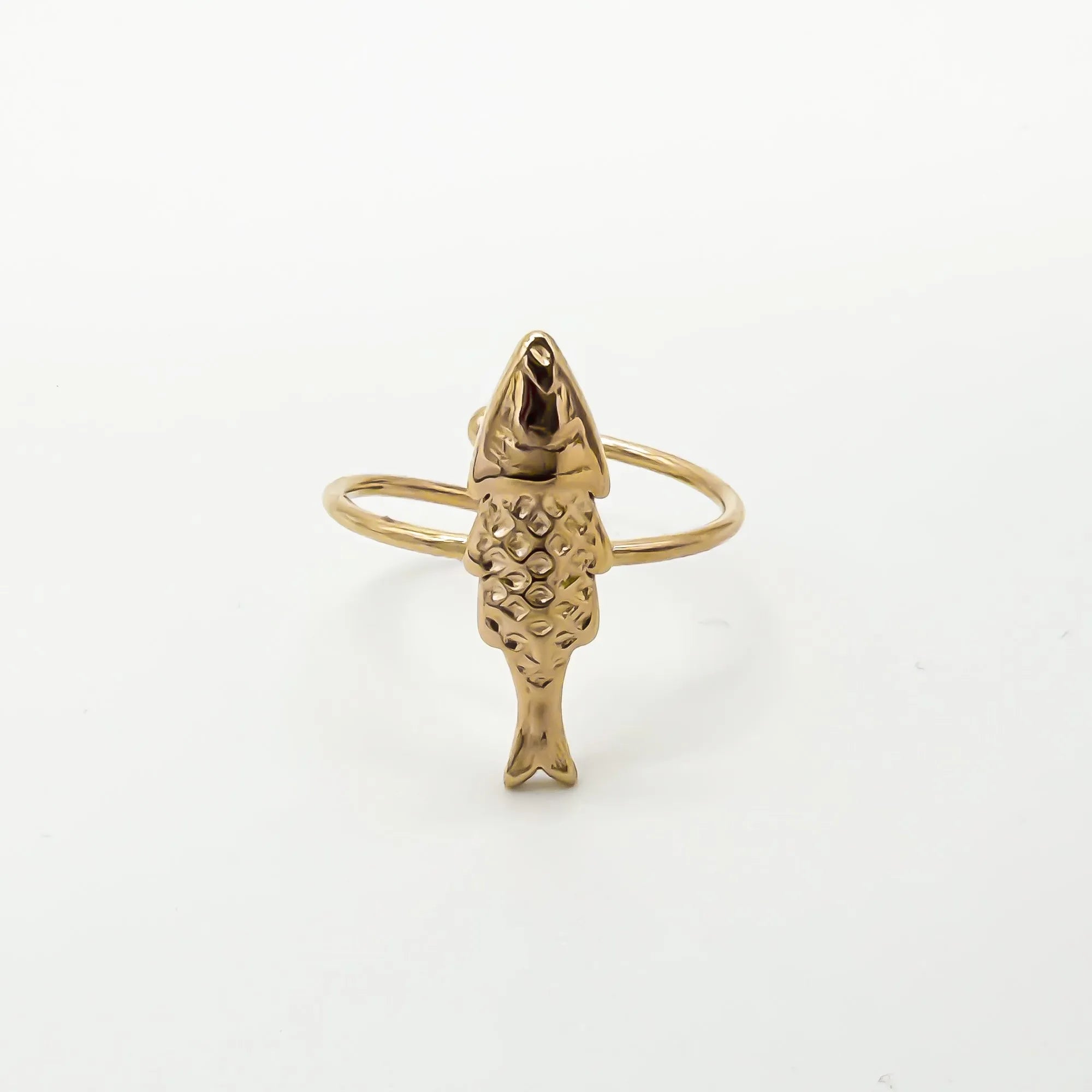 Pez - Anillo - Acero inoxidable - Ajustable