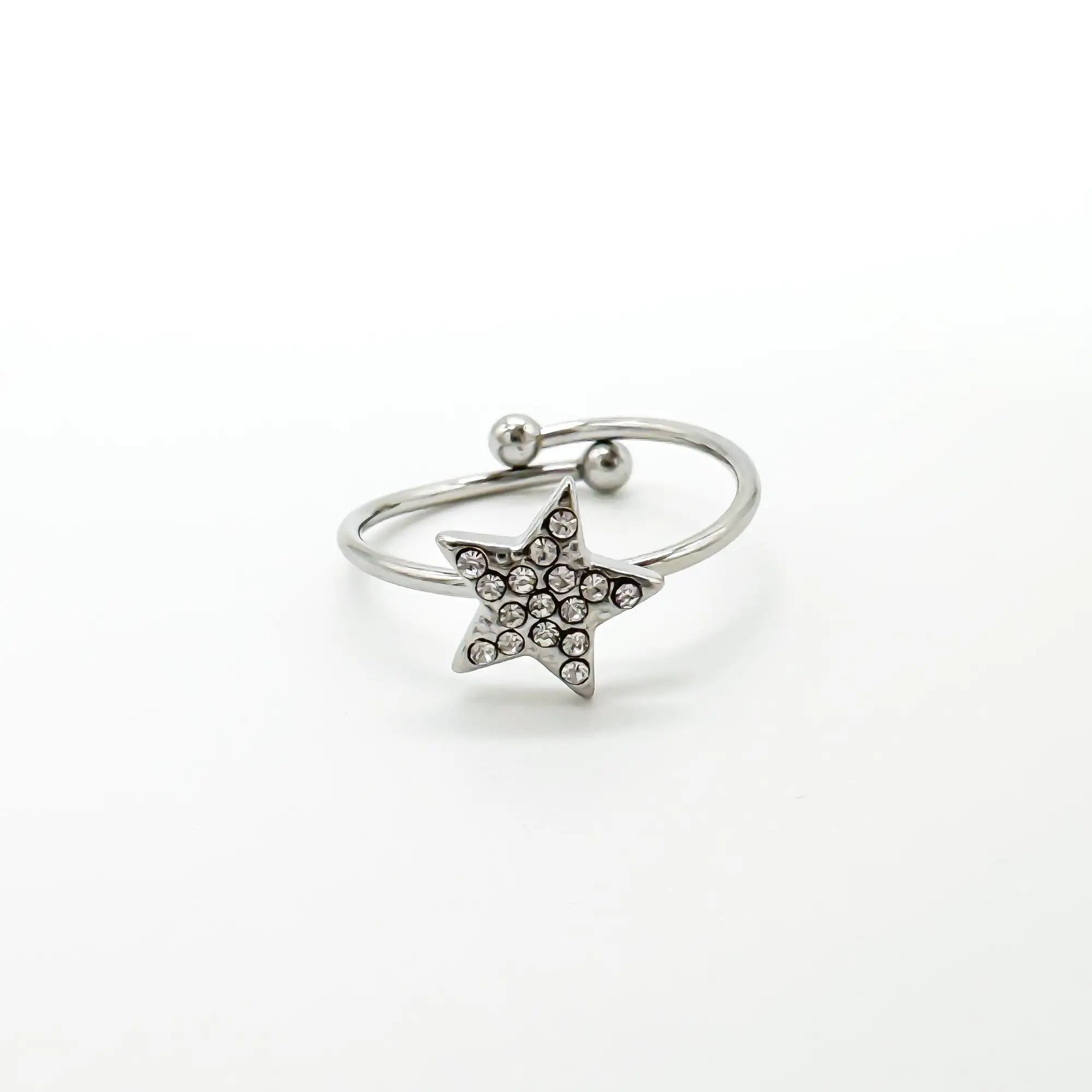 Shining Star - Ring - Edelstahl