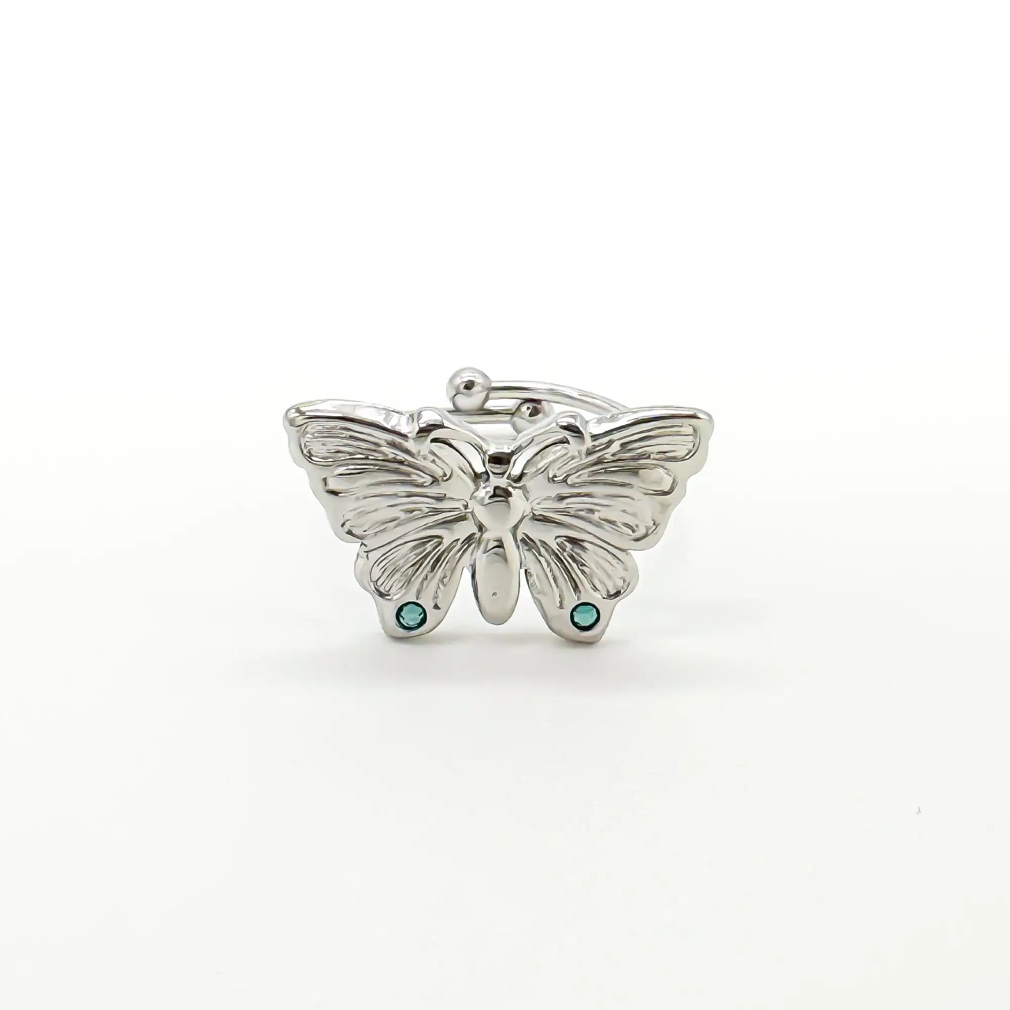 Mariposa - Anillo - Acero inoxidable - Ajustable