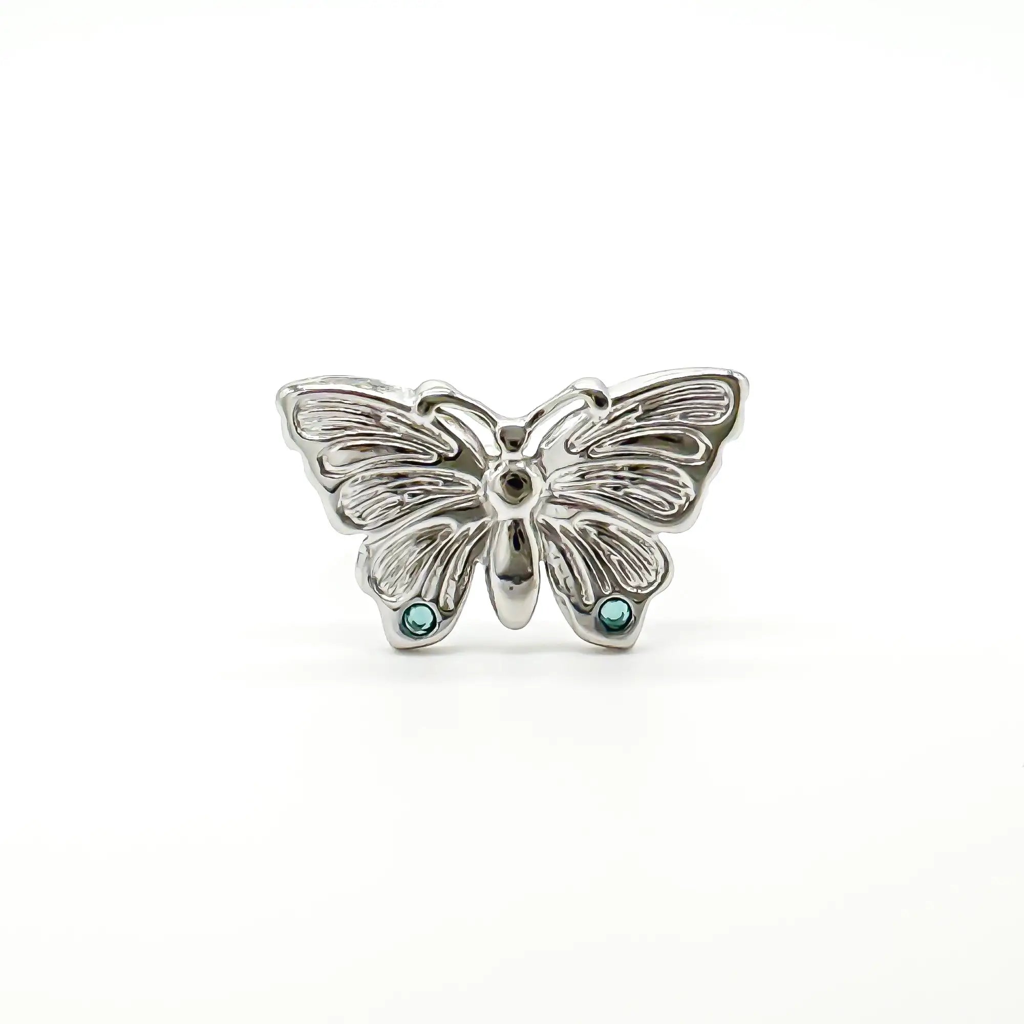 Mariposa - Anillo - Acero inoxidable - Ajustable