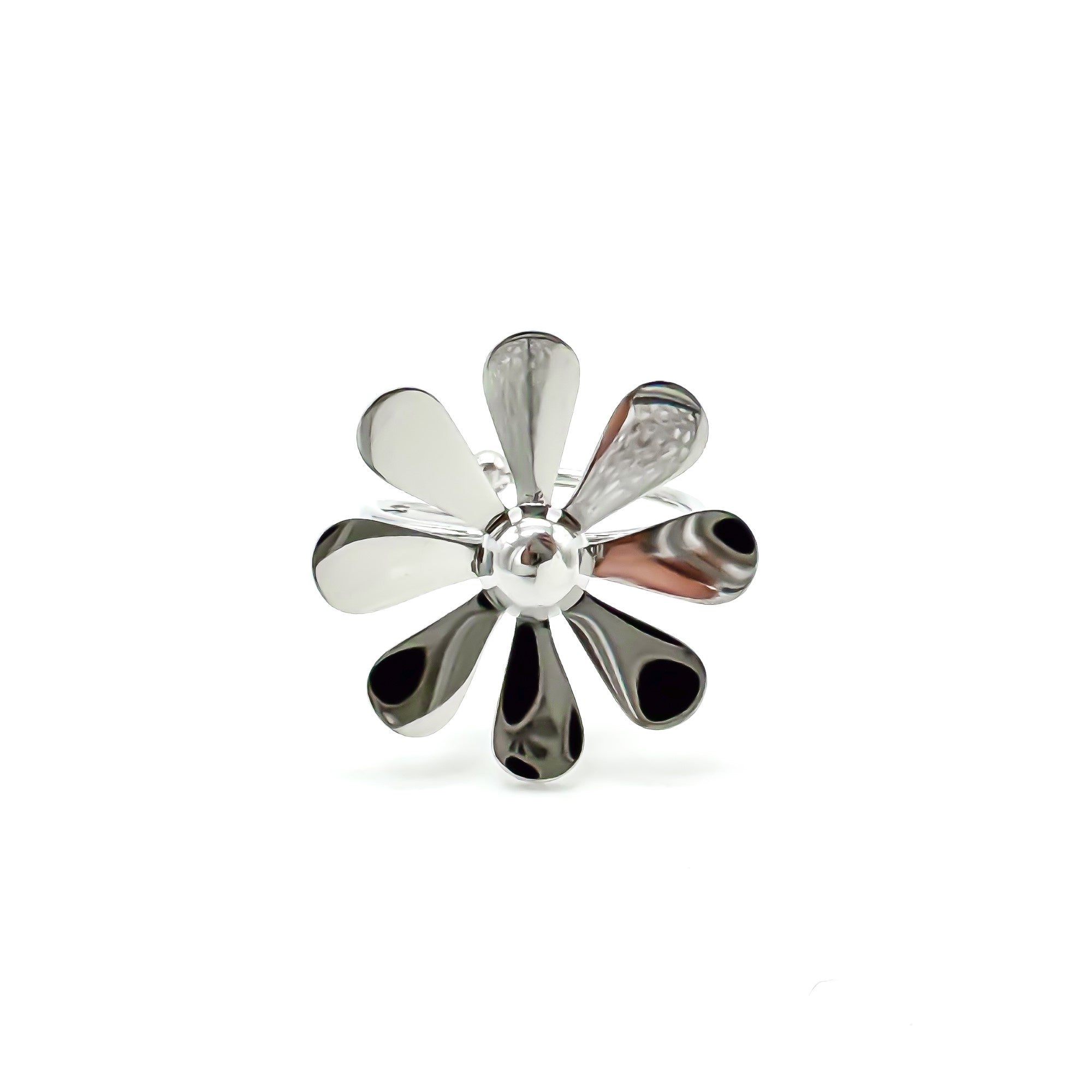 Viola - Ring - Stainless Steel - Adjustable