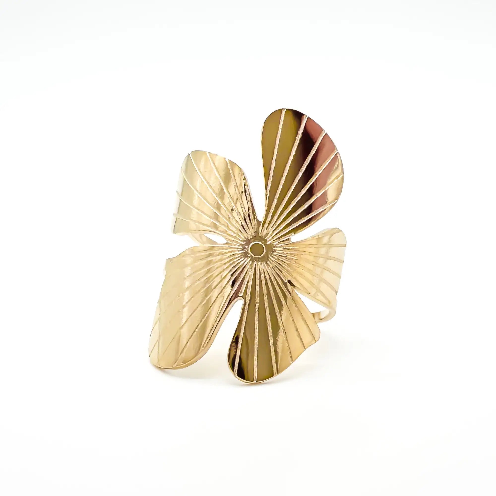 Wild Flower - Anillo - Acero inoxidable - Ajustable