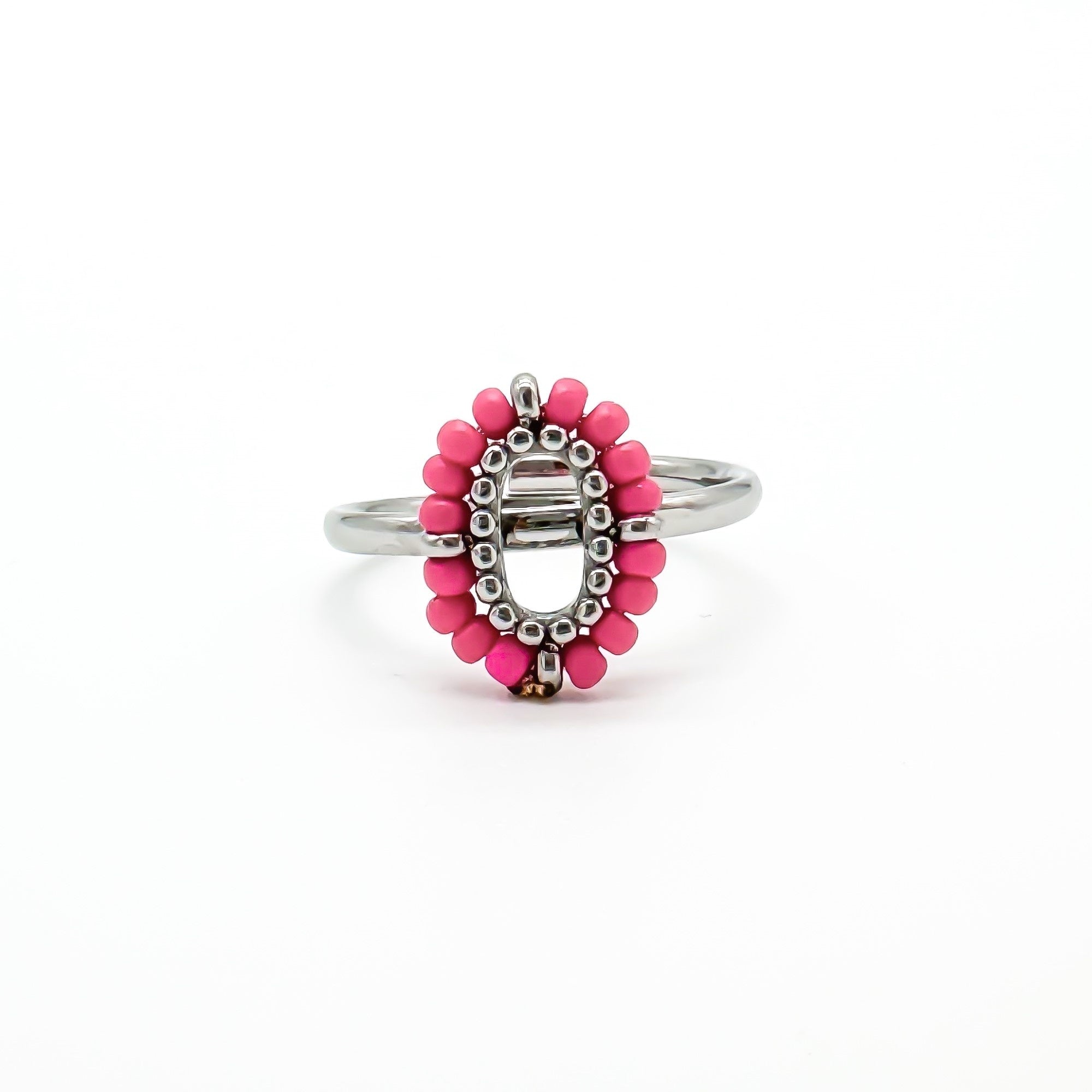 Amity - Ring Pink - Stainless Steel - Verstelbaar