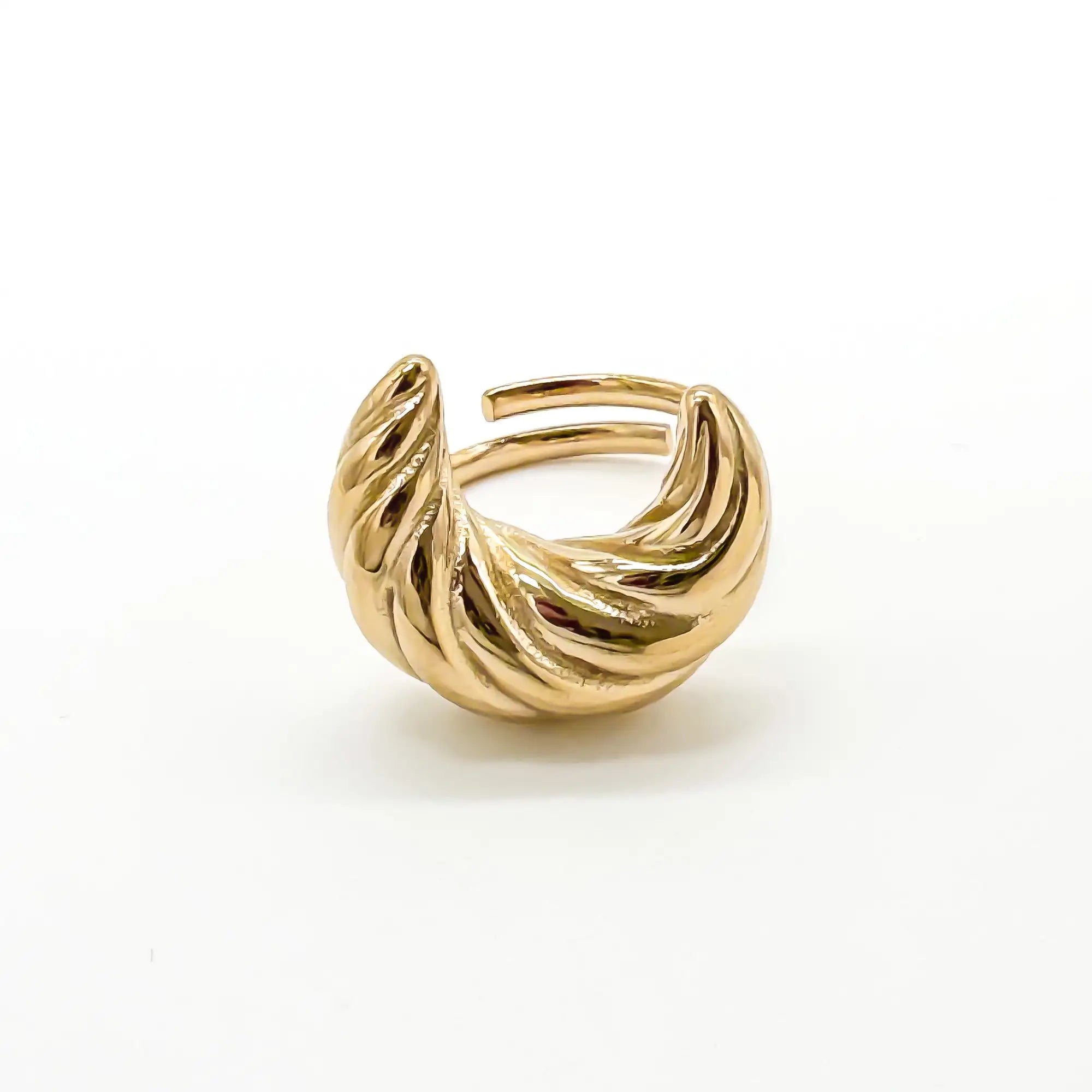 Croissant - Anillo - Acero inoxidable - Ajustable