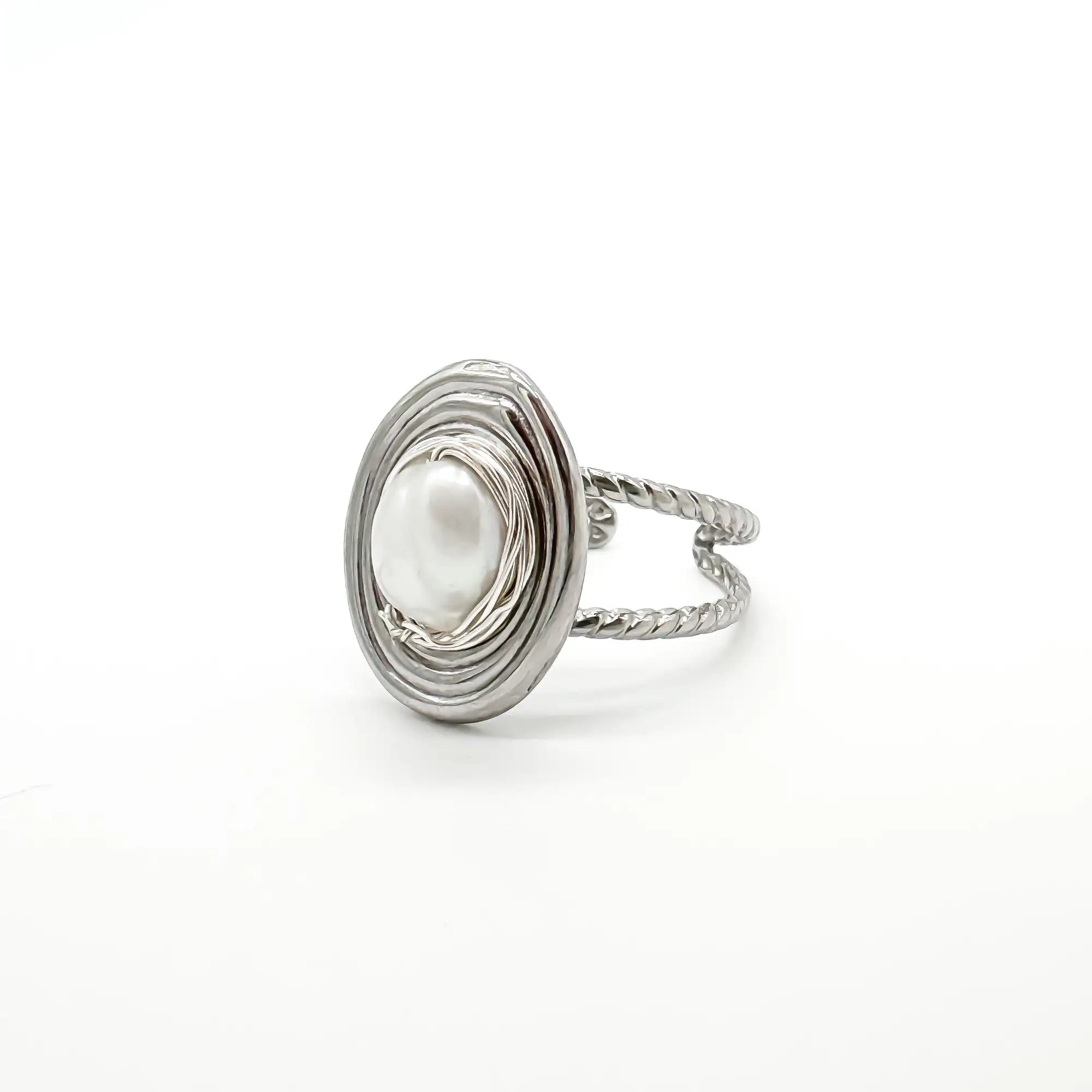 Ensie - Anillo - Acero inoxidable - Ajustable