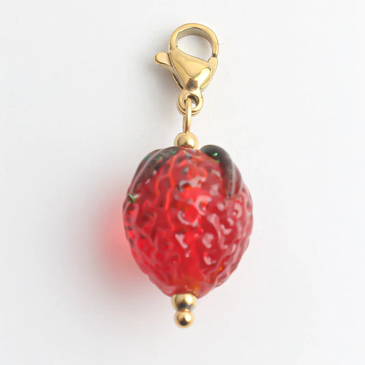 Fragola - Charm - Personalizzabile - Acciaio inossidabile