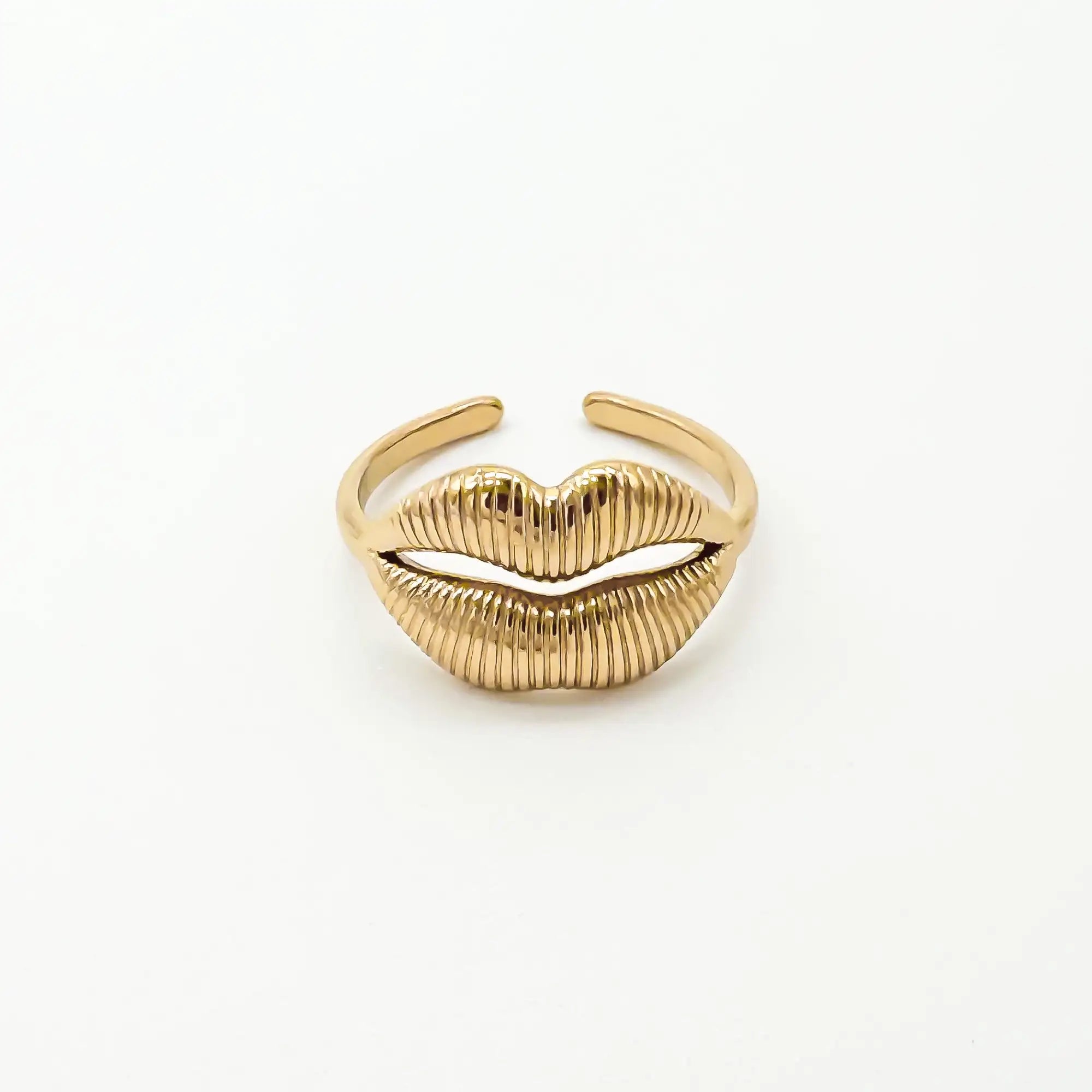 Kiss - Anillo - Acero inoxidable - Ajustable