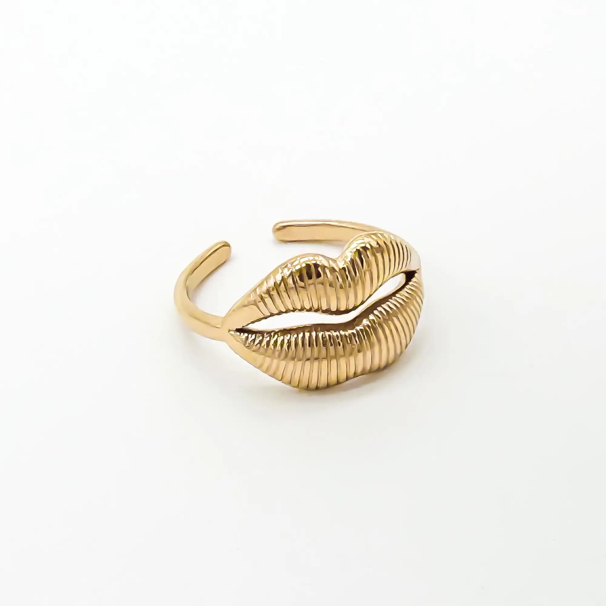 Kiss - Anillo - Acero inoxidable - Ajustable