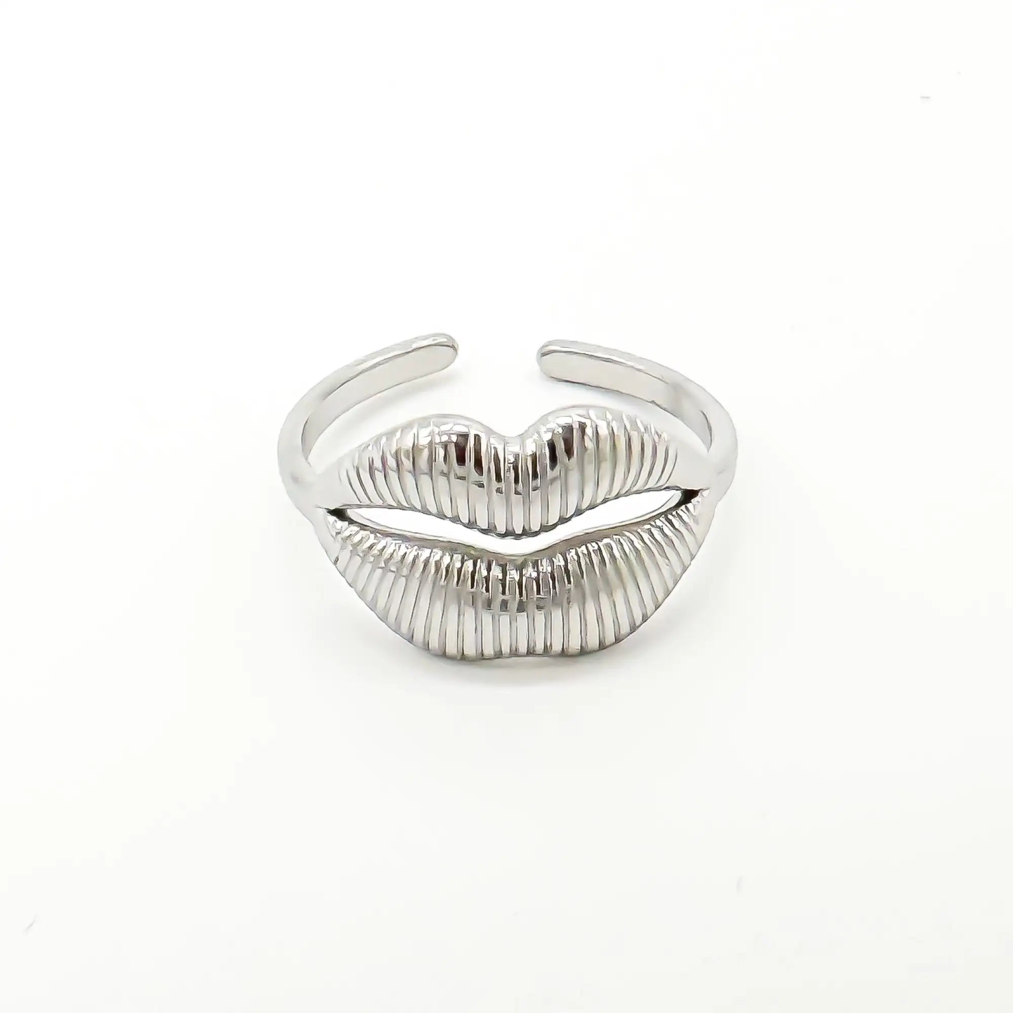 Kiss - Anillo - Acero inoxidable - Ajustable