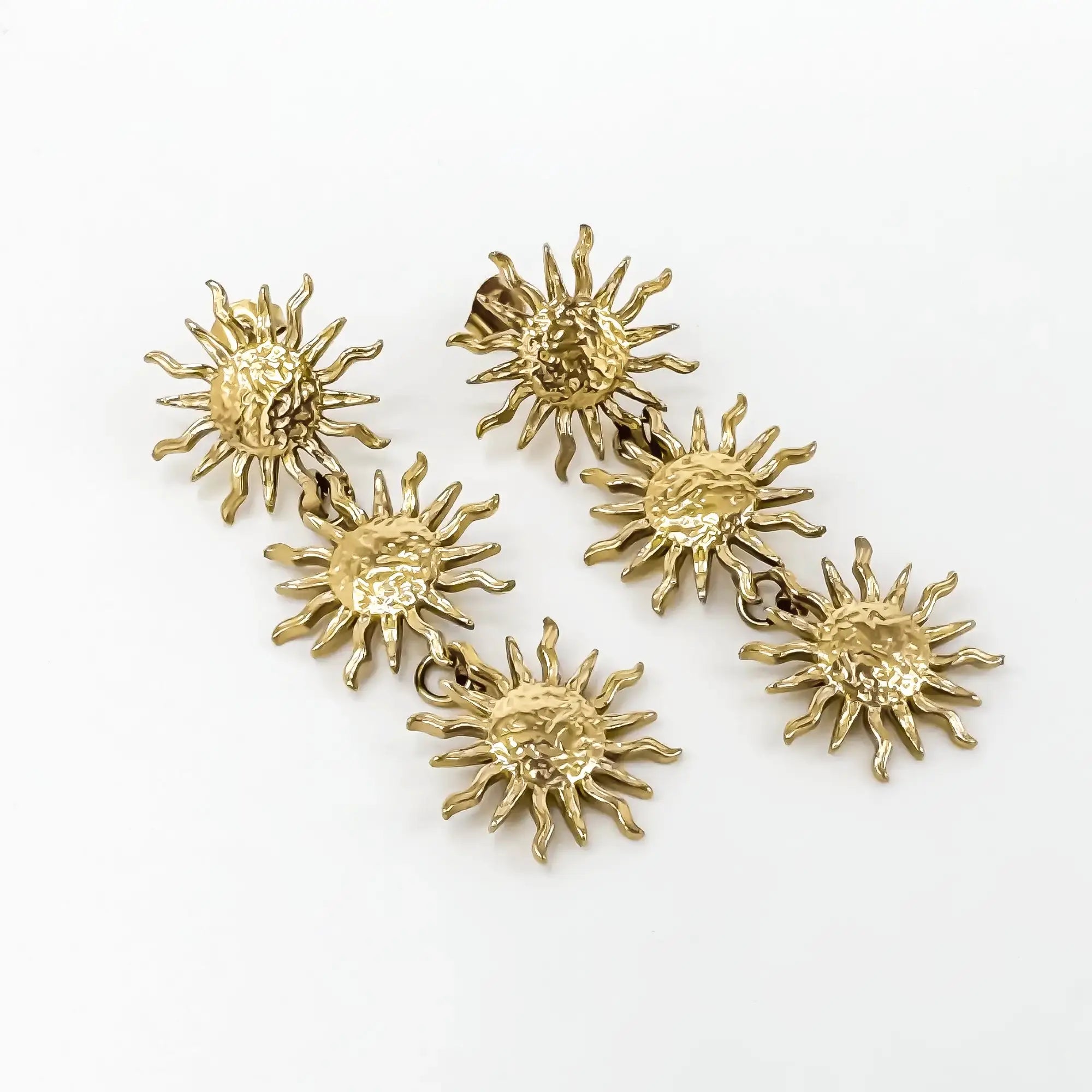 Sunflower Madness - Boucles d'oreilles - Acier inoxydable