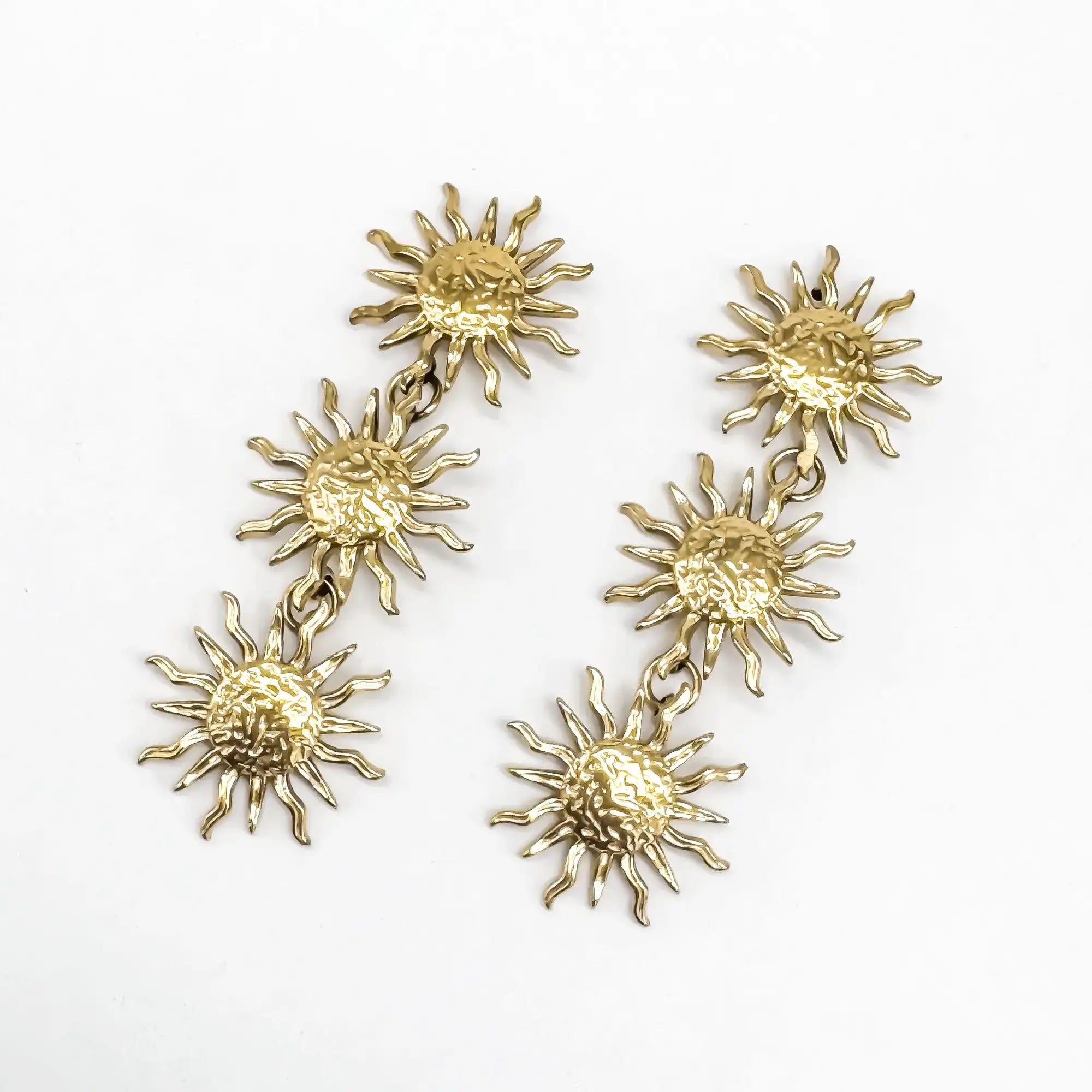 Sunflower Madness - Boucles d'oreilles - Acier inoxydable