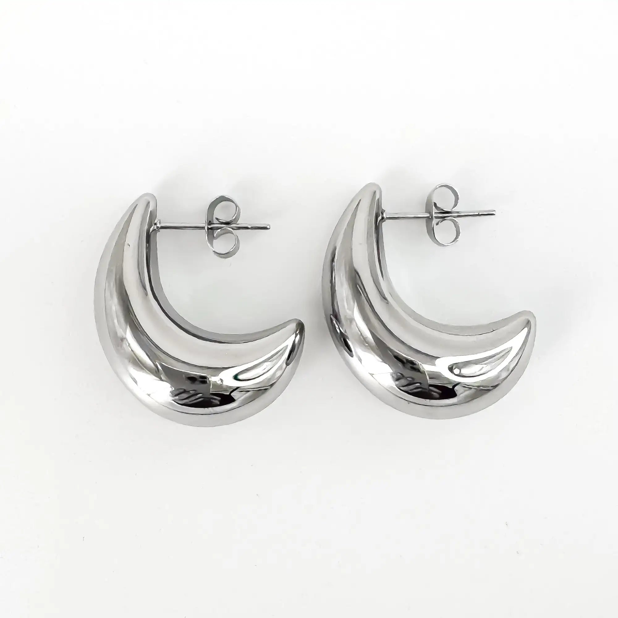 Noor - Pendientes - Acero inoxidable