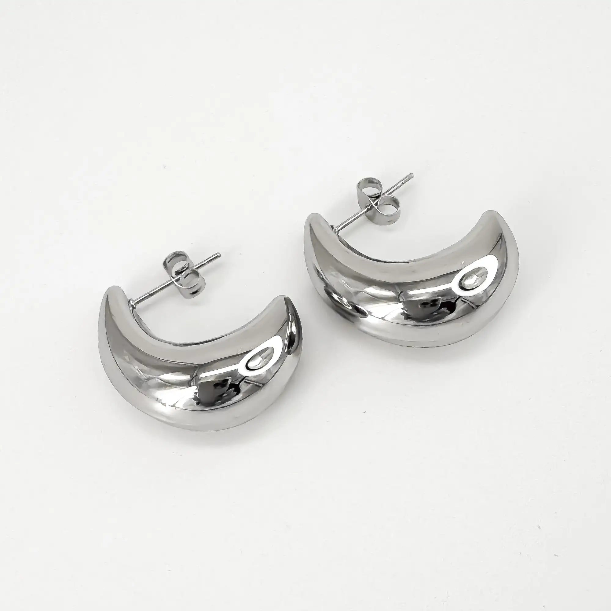 Noor - Pendientes - Acero inoxidable