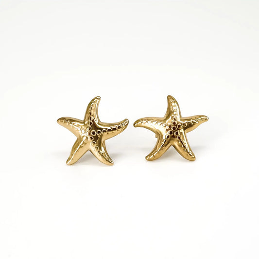 Starfish - Studs - Oorbellen - Stainless Steel