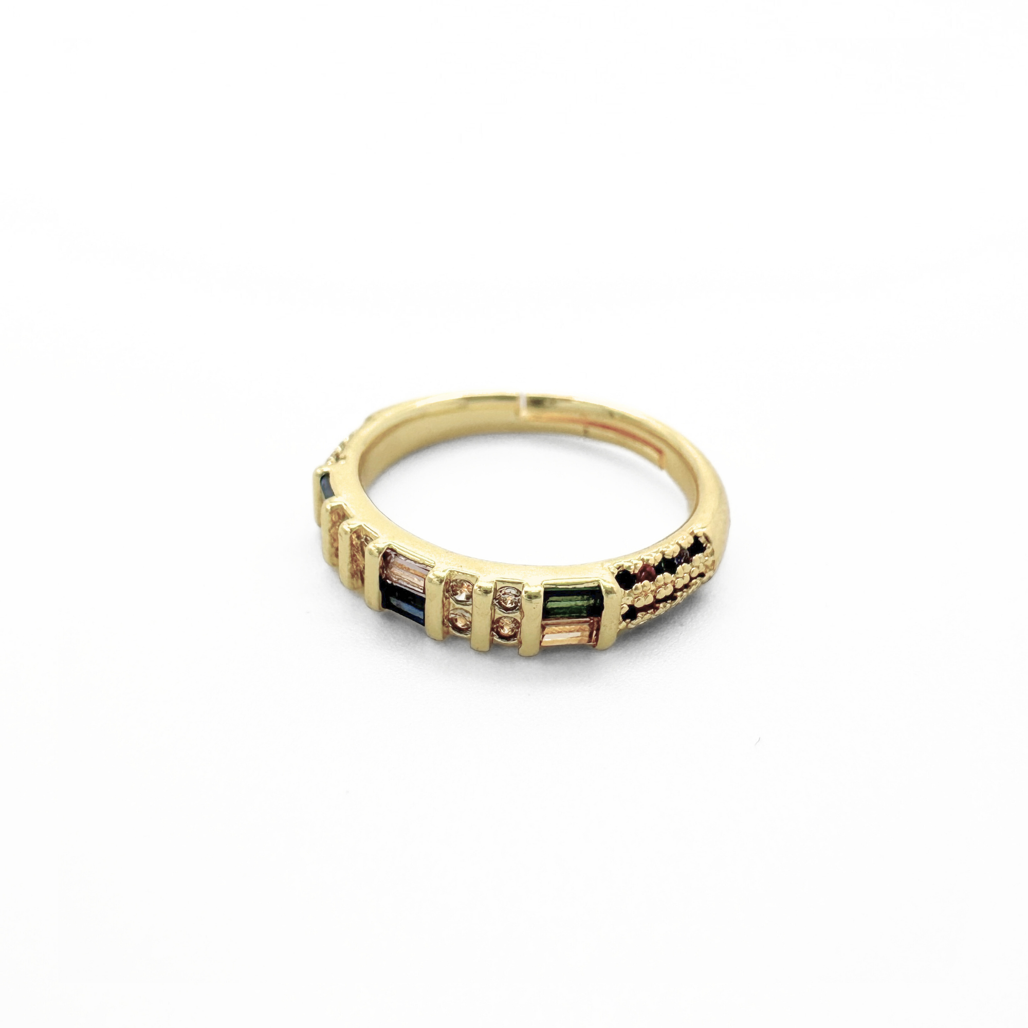 Ponle un anillo - Anillo - Multicolor - Chapado en oro - Ajustable