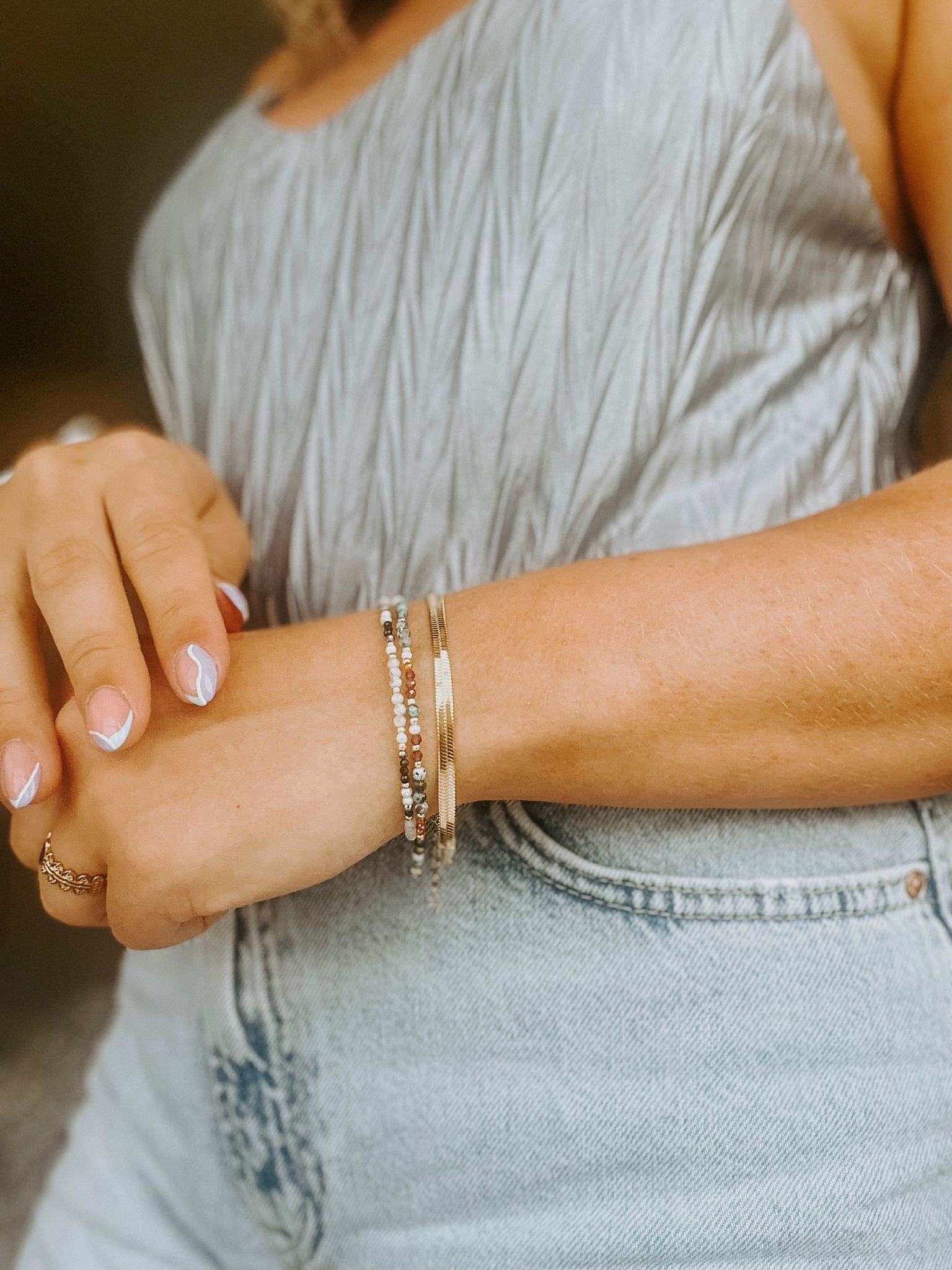 Fleeky Snake - Bracelet - Stainless Steel