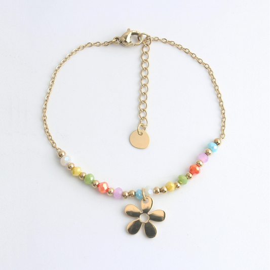 Flower Power - Bracciale - Acciaio inossidabile