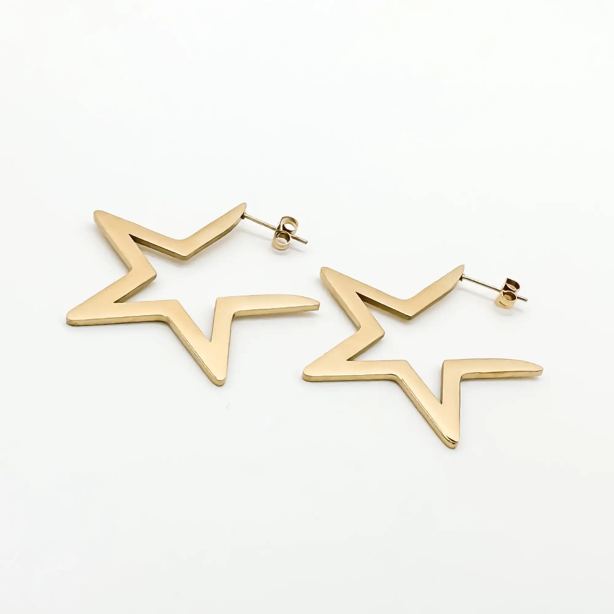 Mega Star - Pendientes - Acero inoxidable