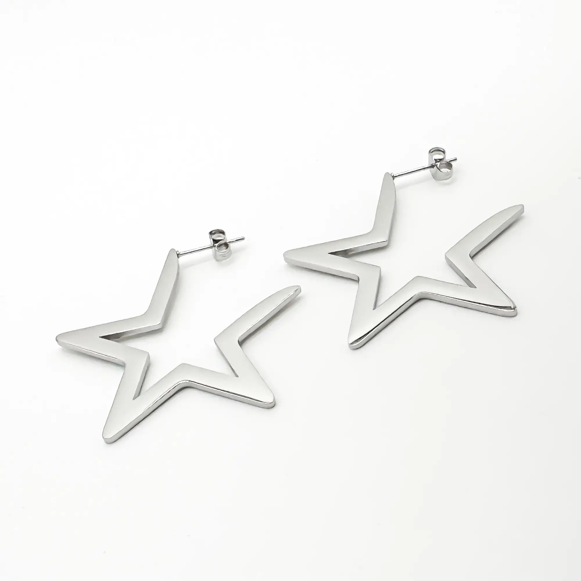 Mega Star - Pendientes - Acero inoxidable