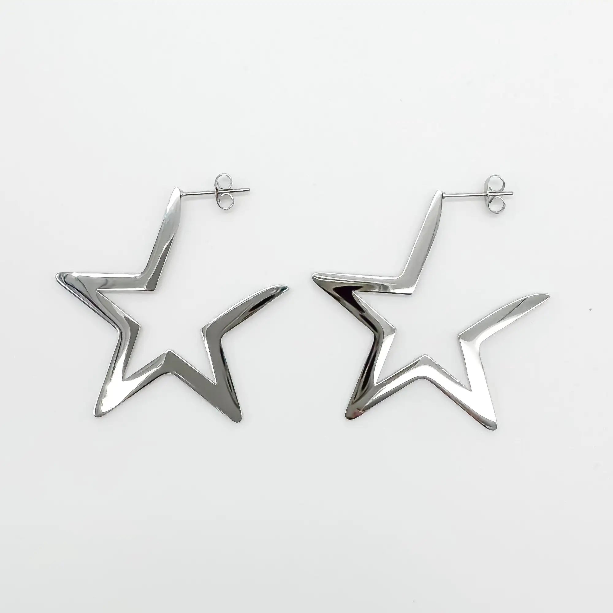 Mega Star - Pendientes - Acero inoxidable