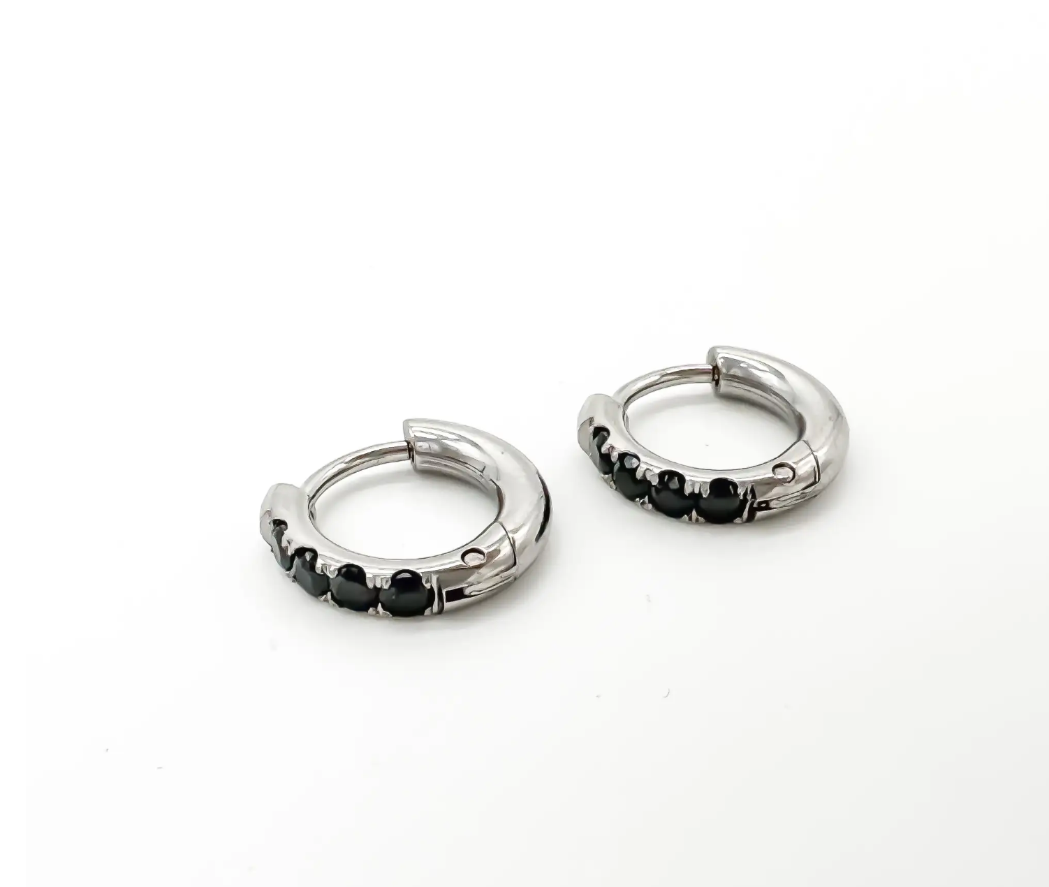 Strass - Pendientes - Acero inoxidable