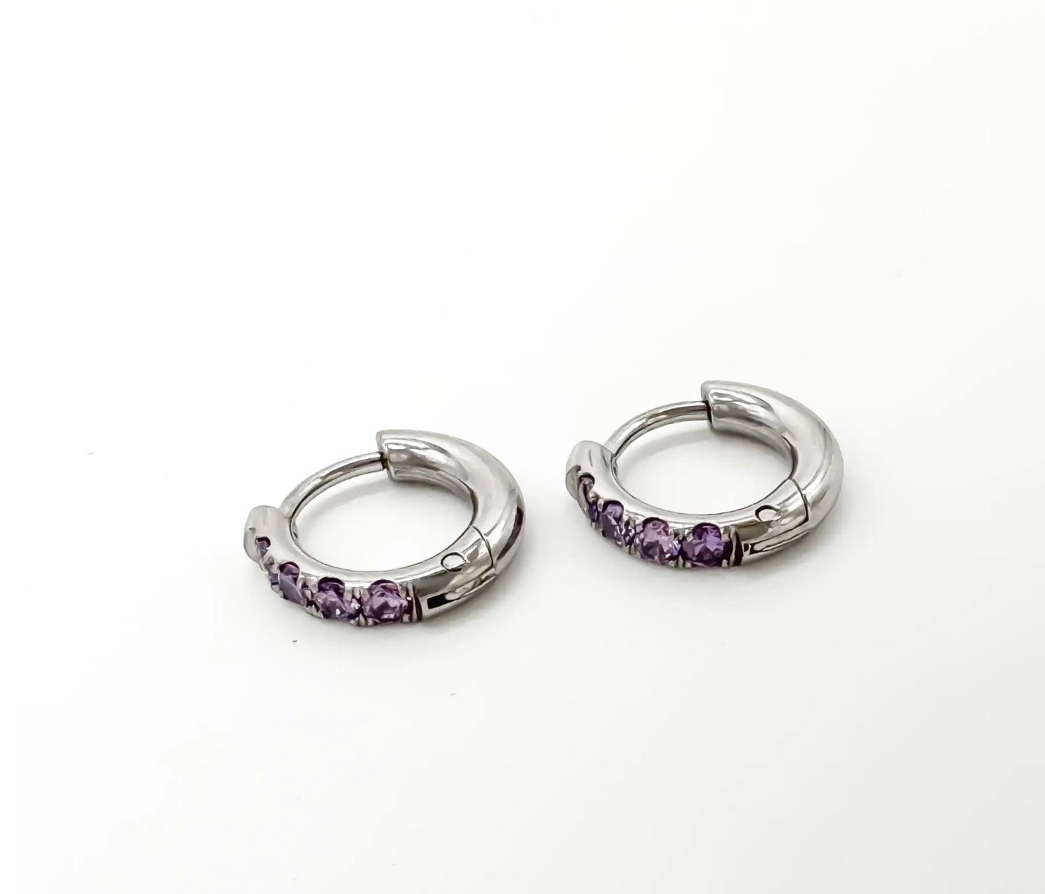 Strass - Pendientes - Acero inoxidable