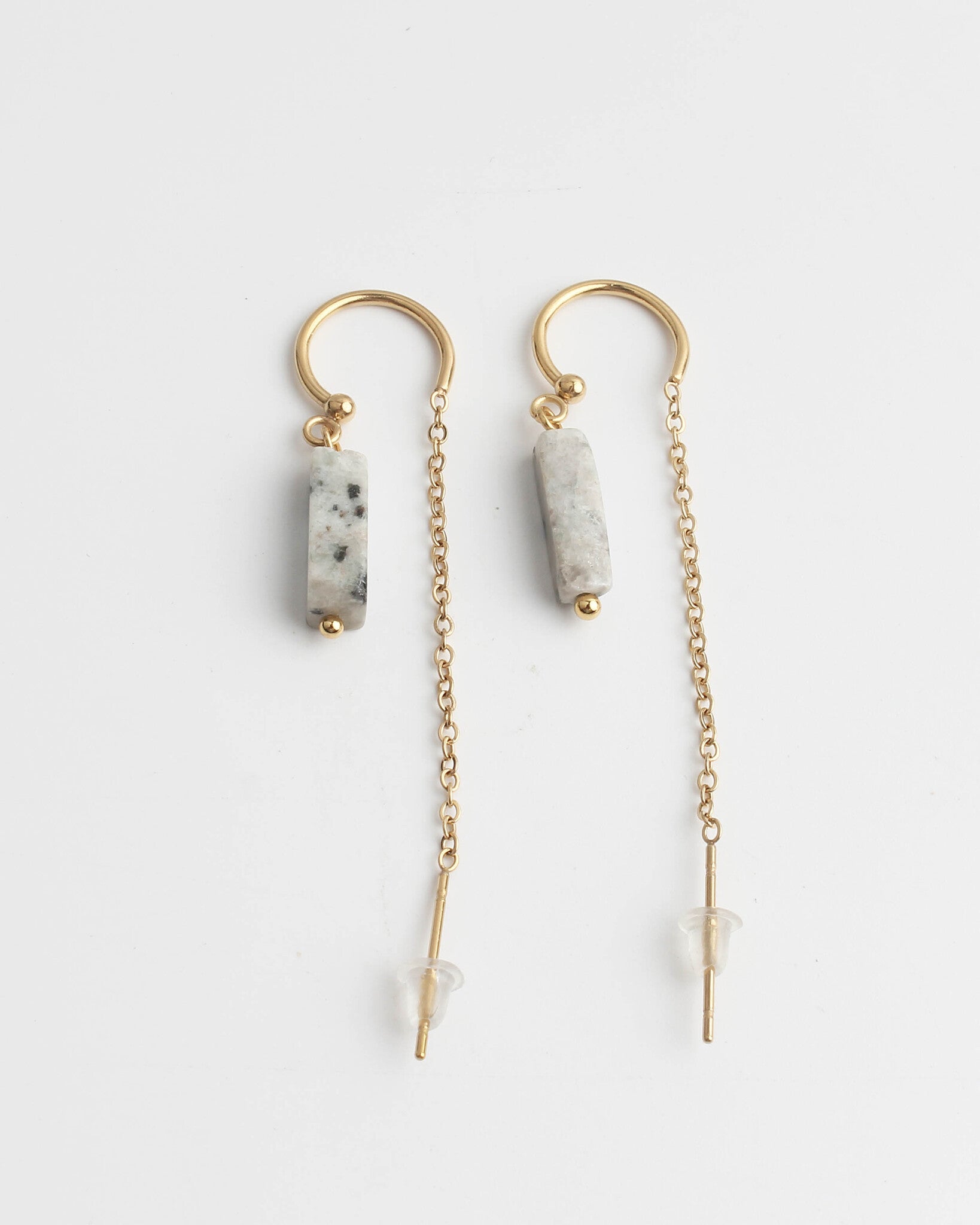 Yaya - Earrings - Natural Stone - Stainless Steel