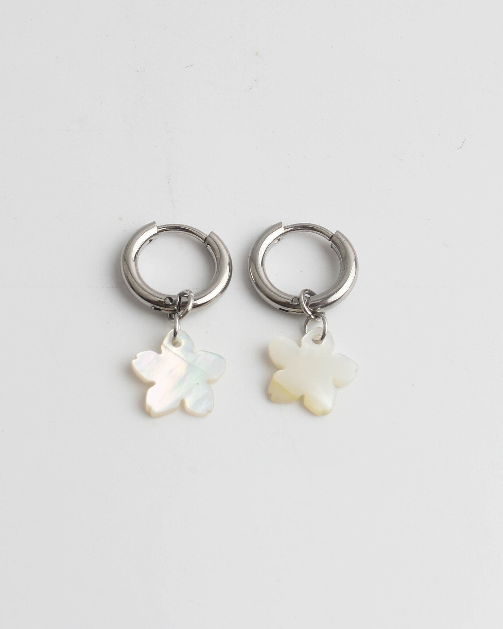 Flower Shell - Boucles d'oreilles - Acier inoxydable