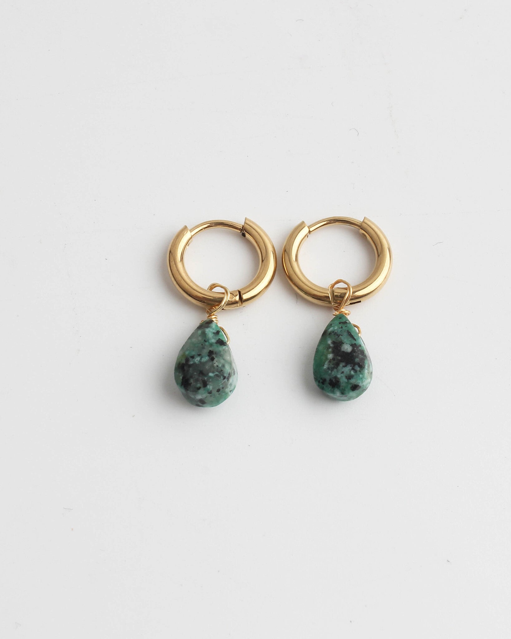 Aline - Pendientes - Piedra natural - Acero inoxidable