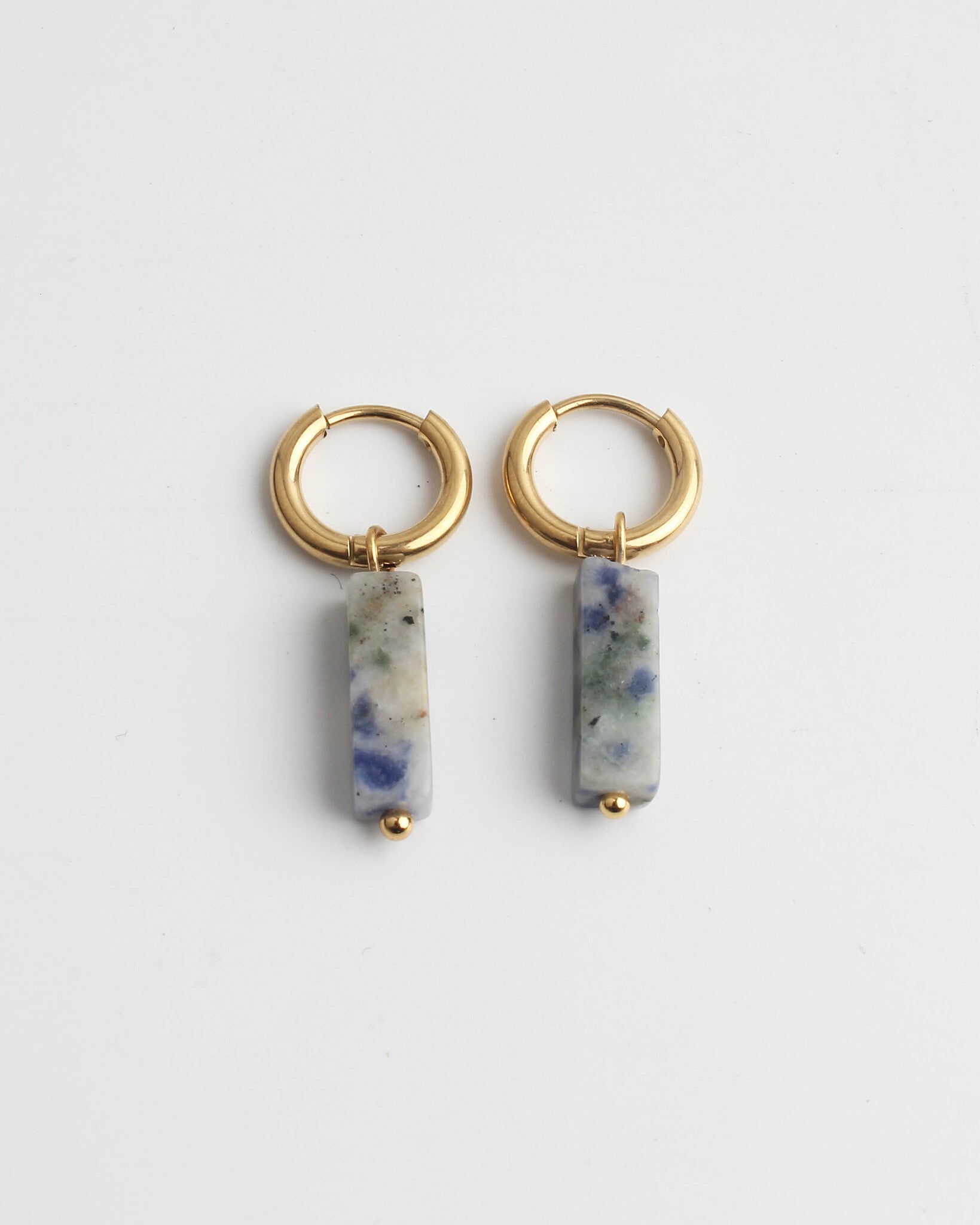 Dora - Earrings - Natural Stone - Stainless Steel