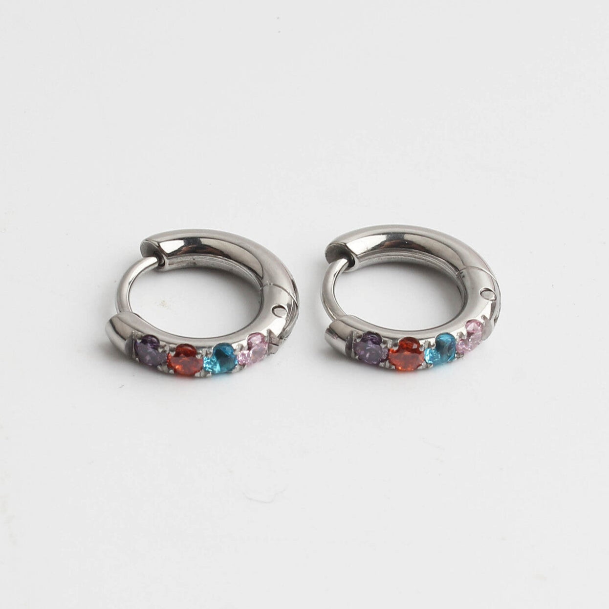 Strass - Pendientes - Acero inoxidable