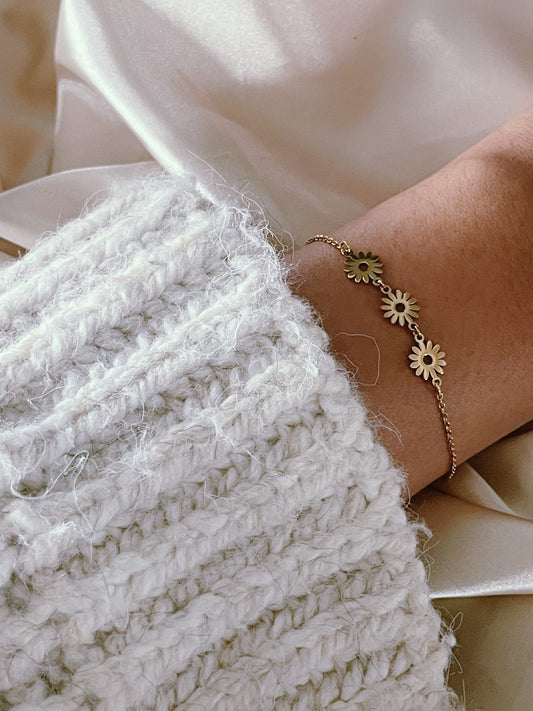 Daisy Flowers - Armband - Edelstahl