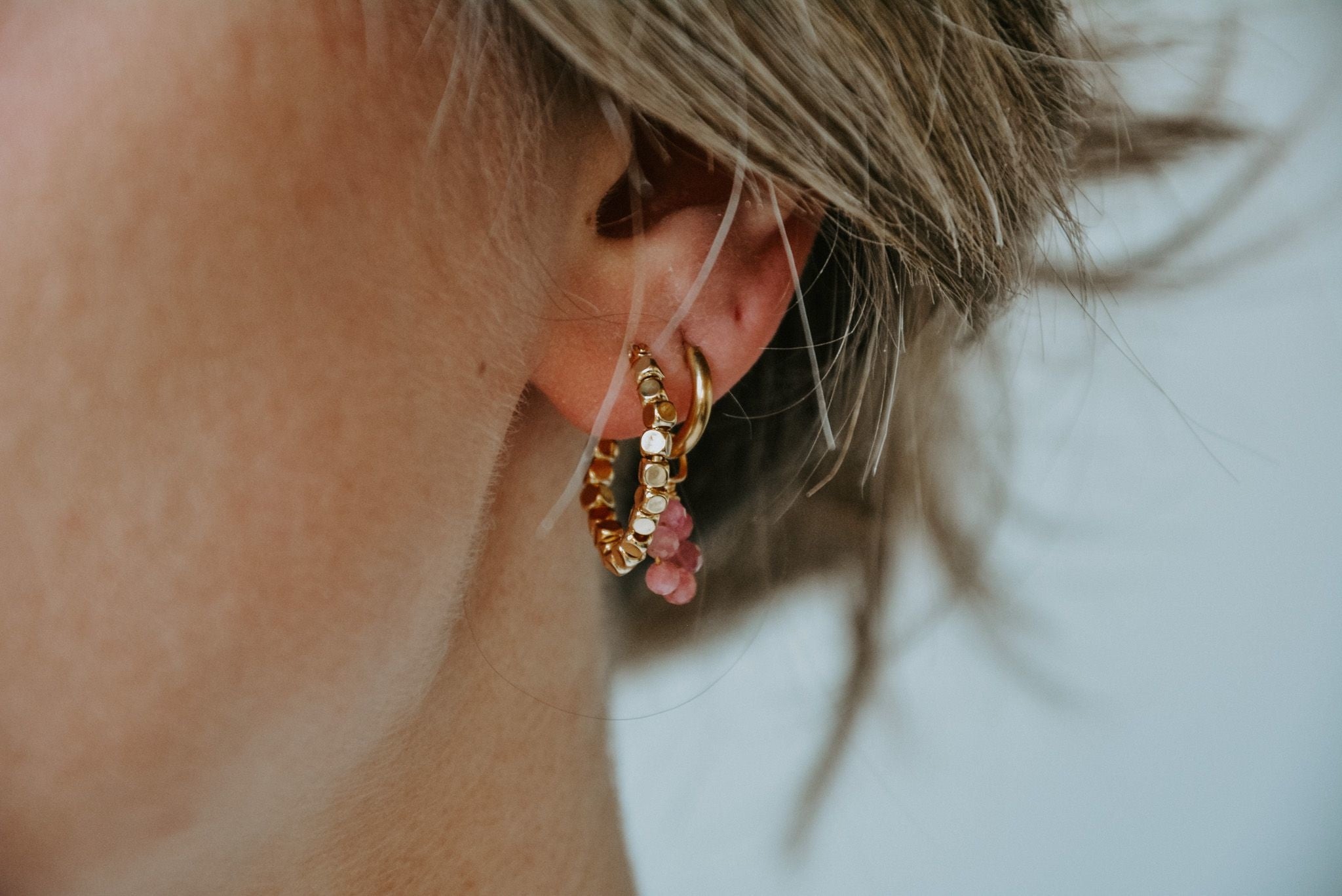 Tiny Flower - Pendientes - Acero inoxidable