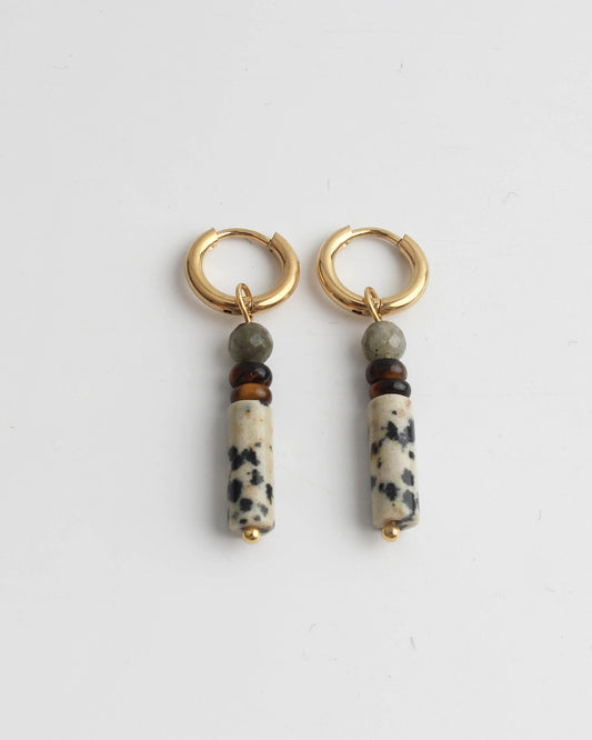 Frida - Earrings - Natural Stone - Stainless Steel