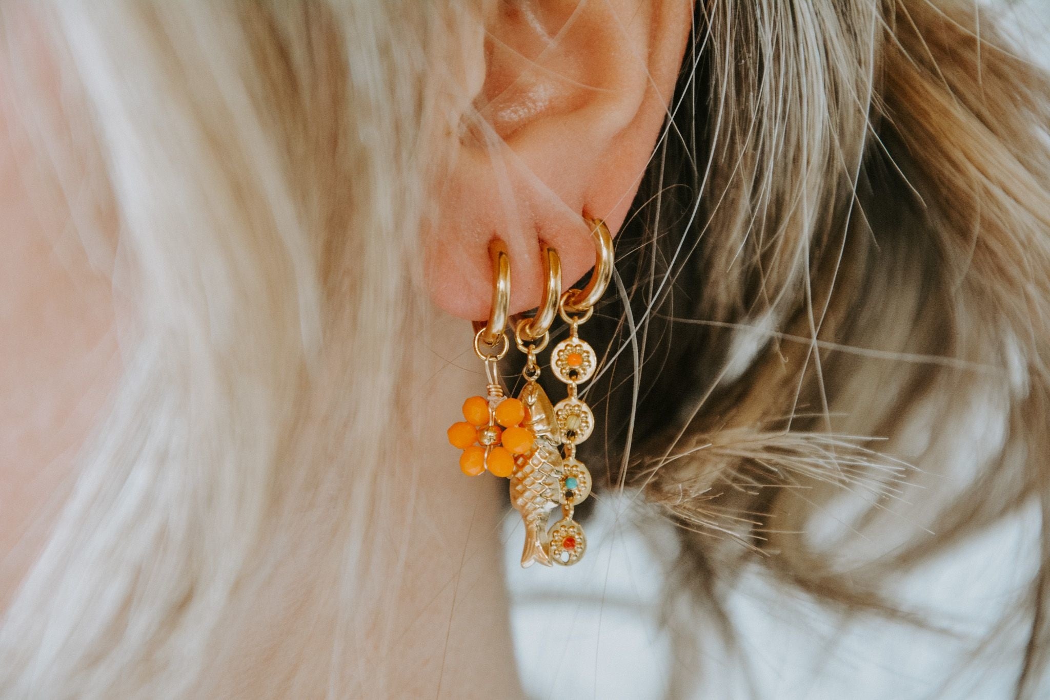 Tiny Flower - Boucles d'oreilles - Acier inoxydable