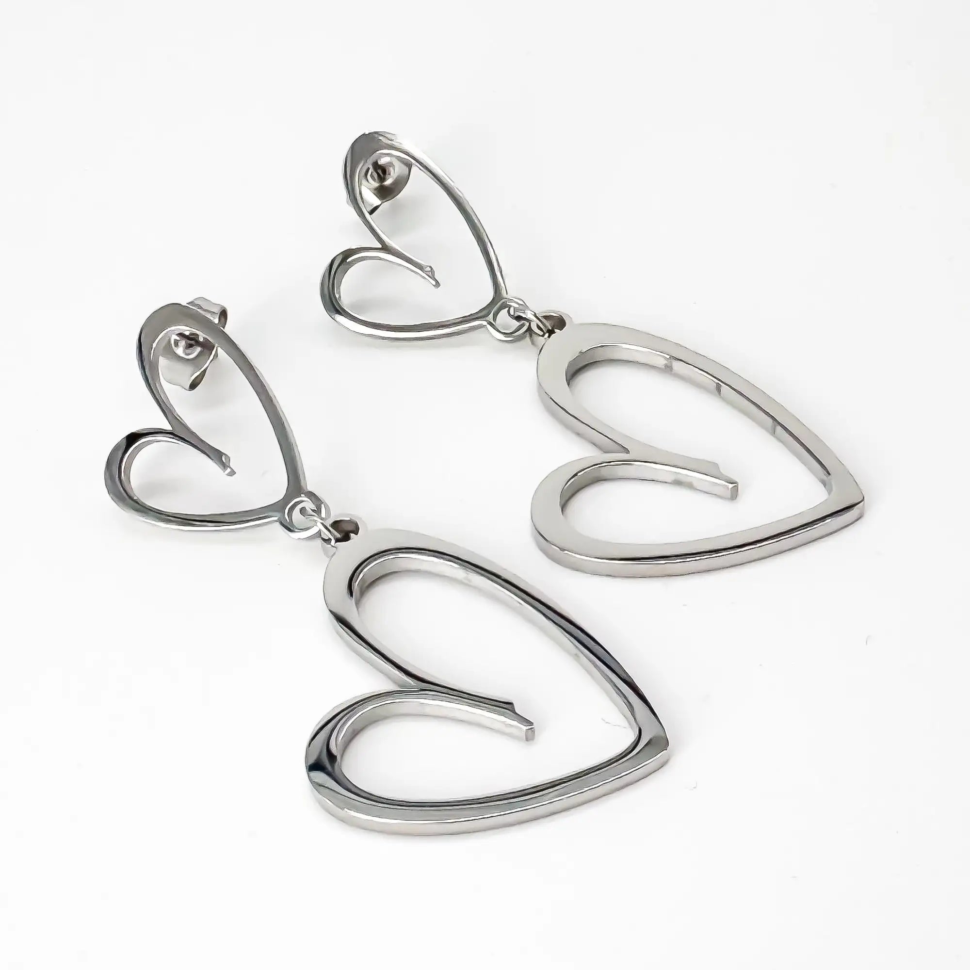 Double the love - Pendientes - Acero inoxidable