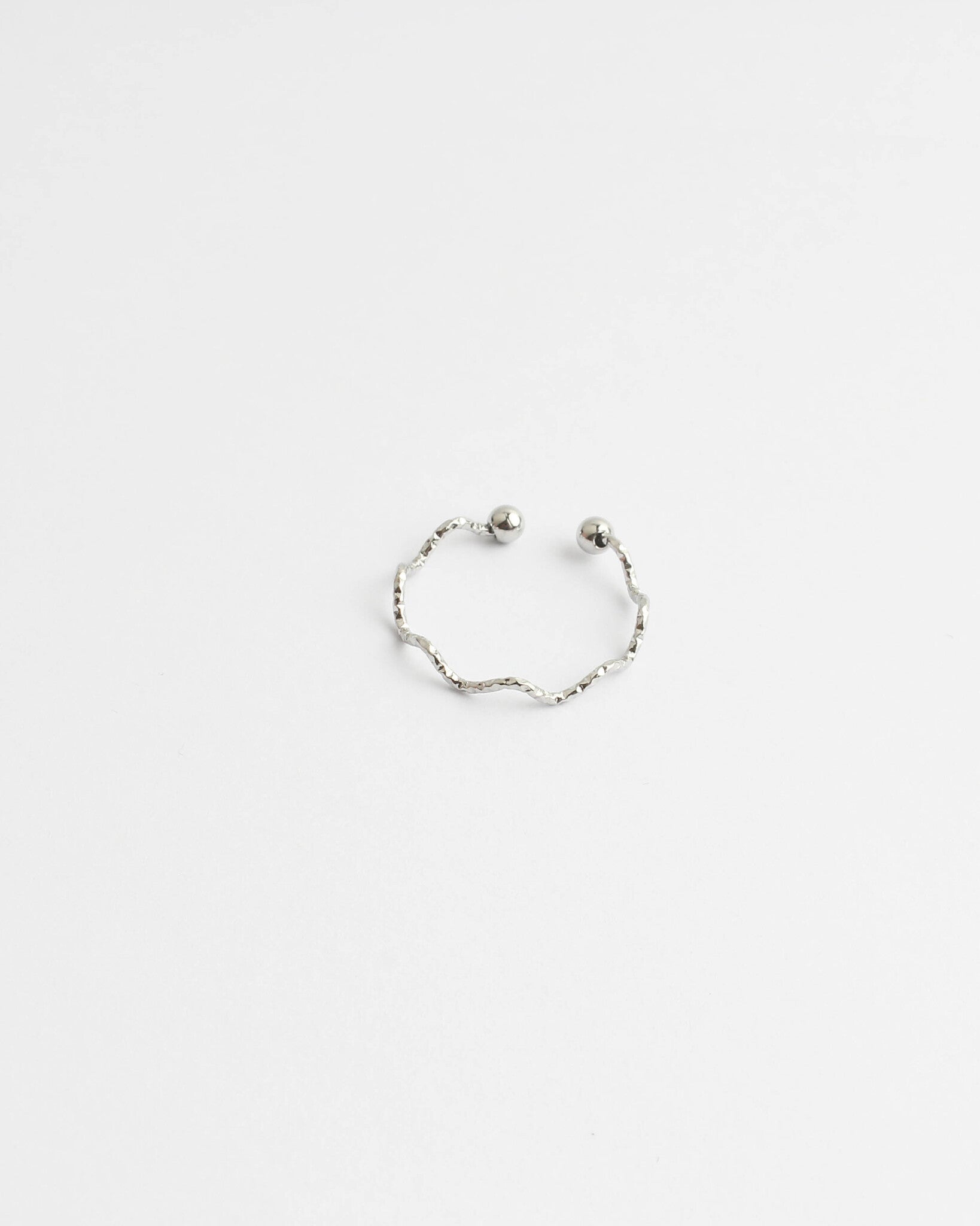 Thin Wave - Ring - Edelstahl - verstellbar