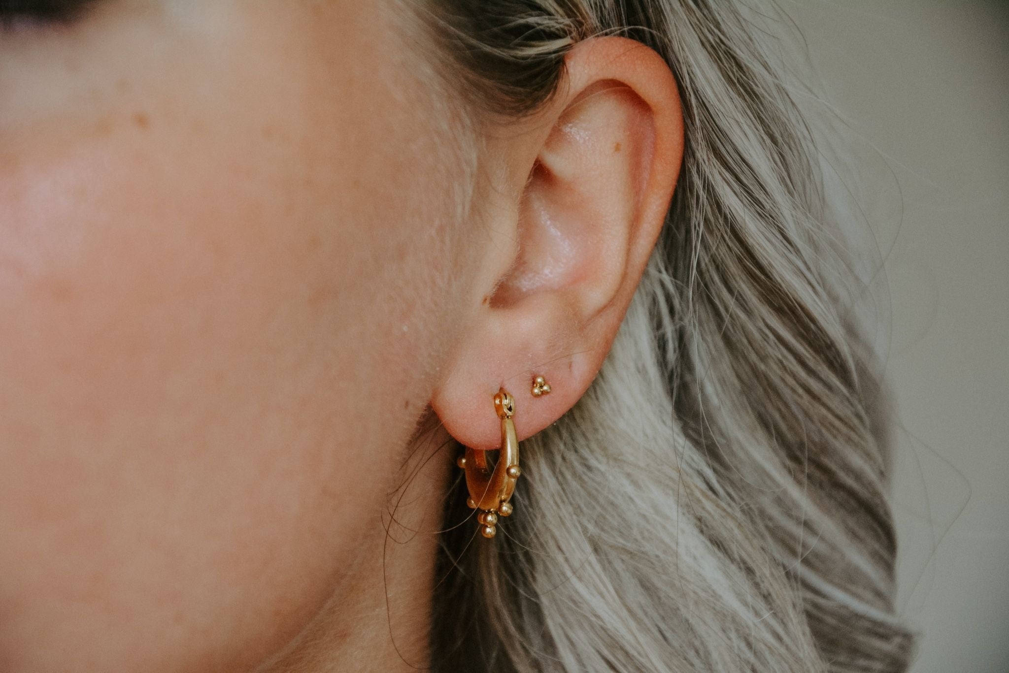 Super Tiny Simplicity - Tachuelas - Pendientes - Acero inoxidable