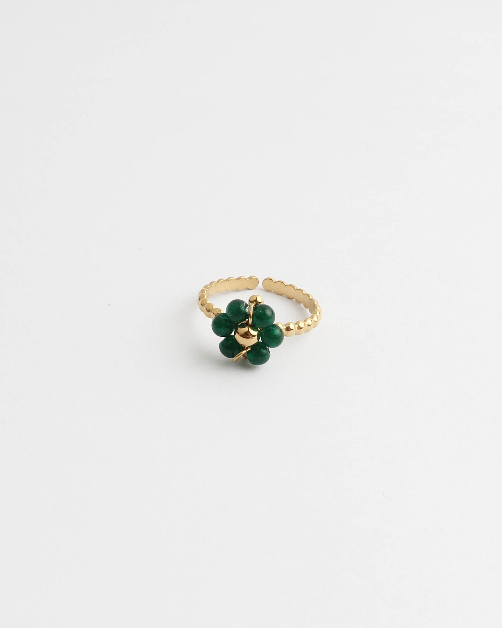 Fleur Vert - Ring - Stainless Steel - Verstelbaar