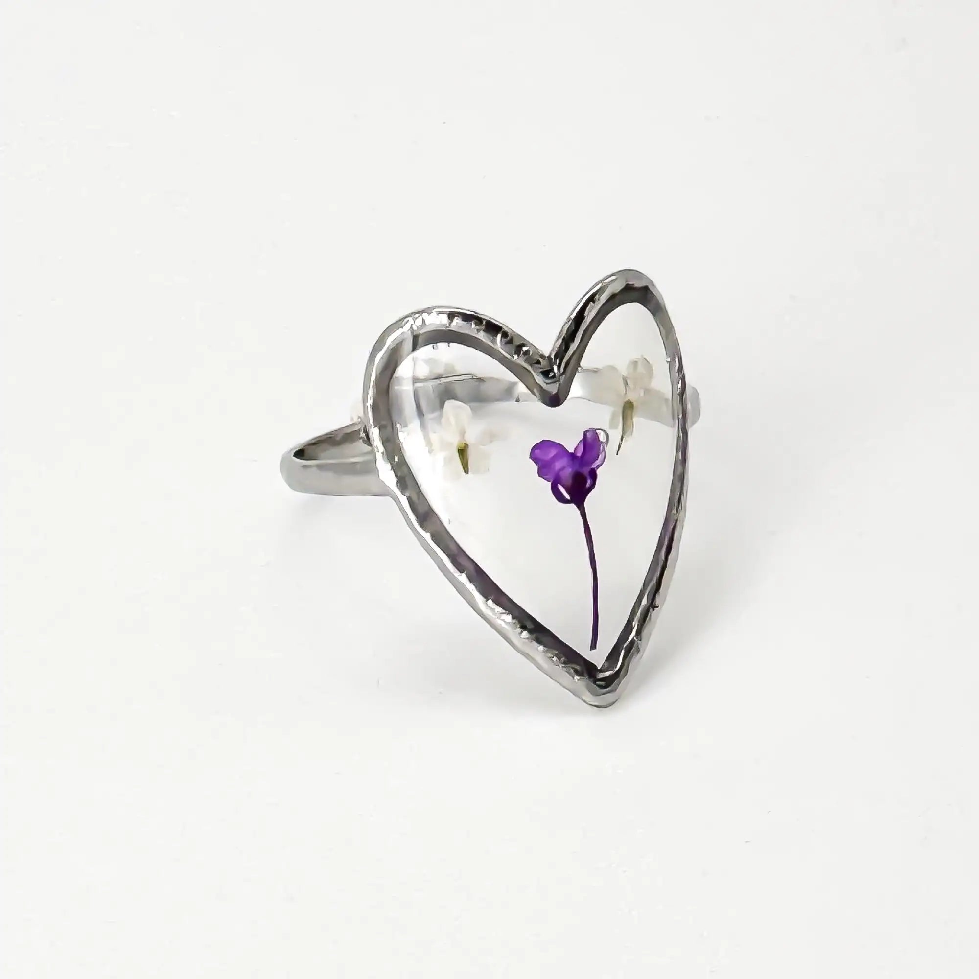 Fiore e amore - Anillo - Acero inoxidable - Ajustable