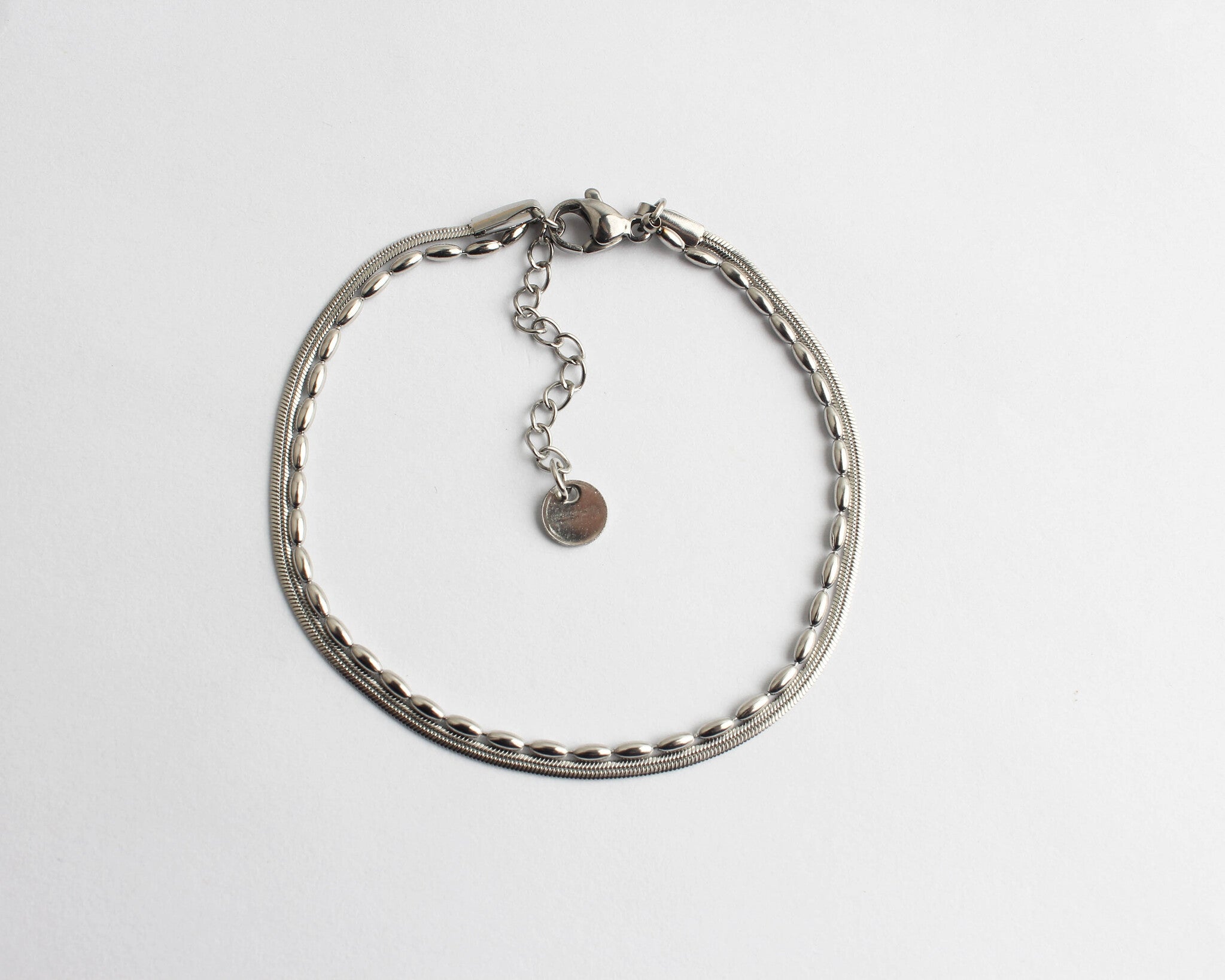 Minimalista - Pulsera - 2 capas - Acero inoxidable