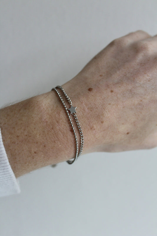 Minimalistic Star - Bracelet - 2 Layer - Stainless Steel