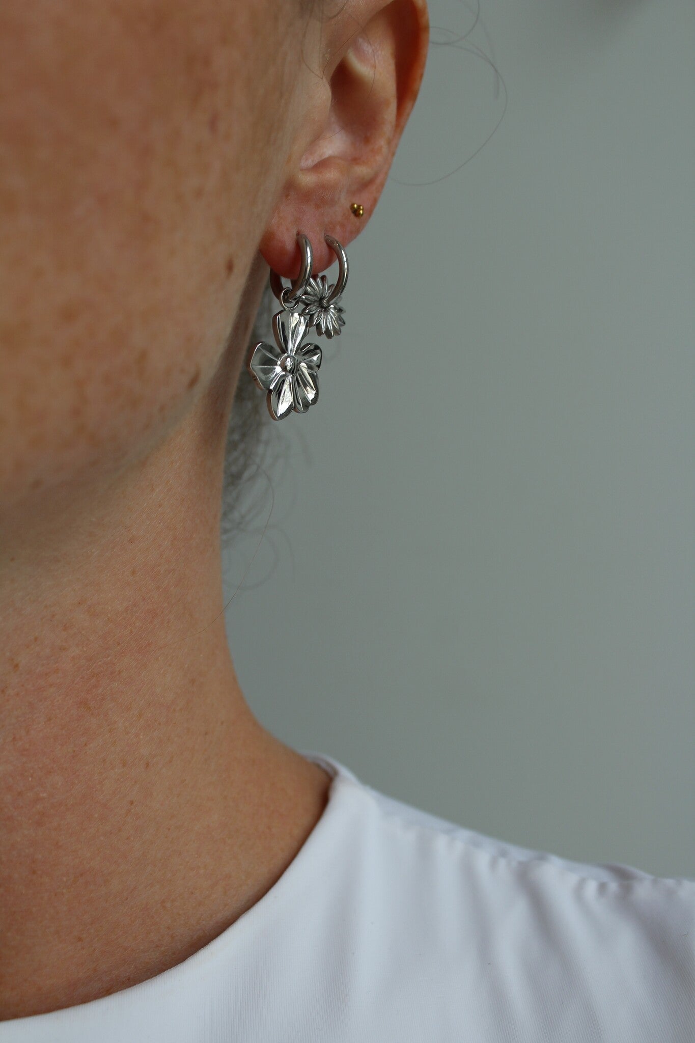 Justina - Boucles d'oreilles - Acier inoxydable