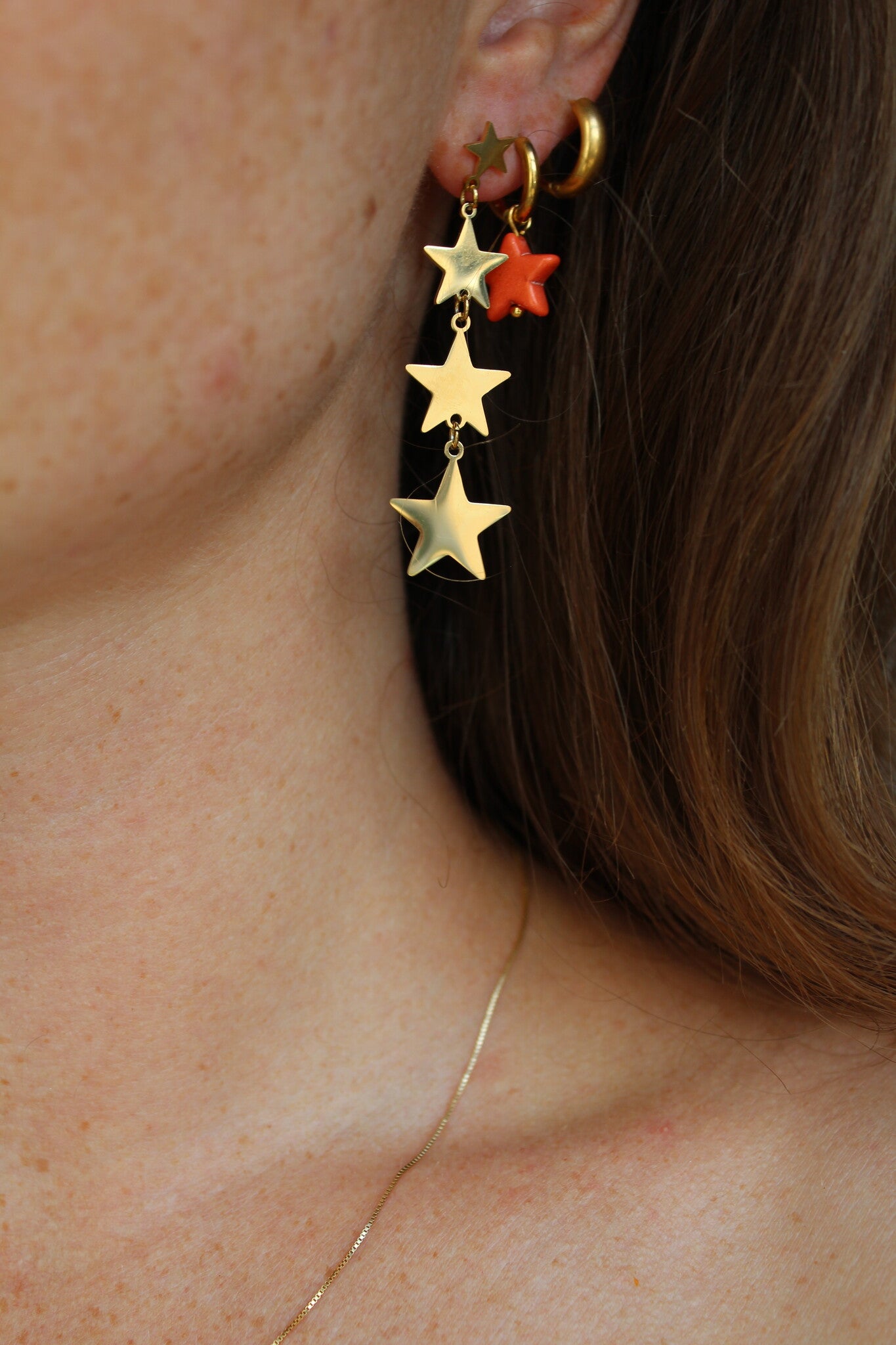 Bright Star - Pendientes - Acero inoxidable